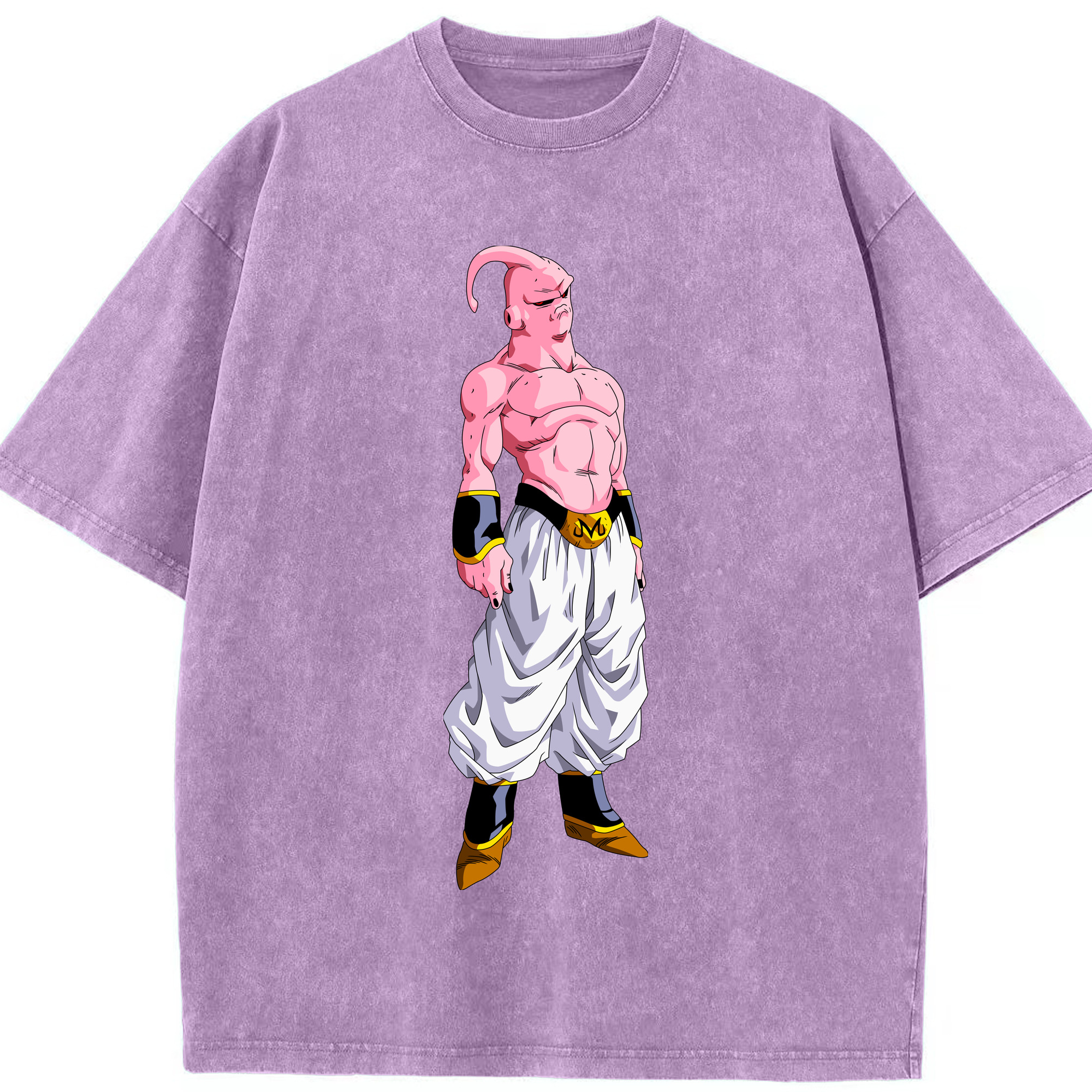 ドラゴンボール 魔人ブウ DRAGON BALL Majin Buu 綿100% ヴィンテージ風 半袖Tシャツ（フロントプリント）