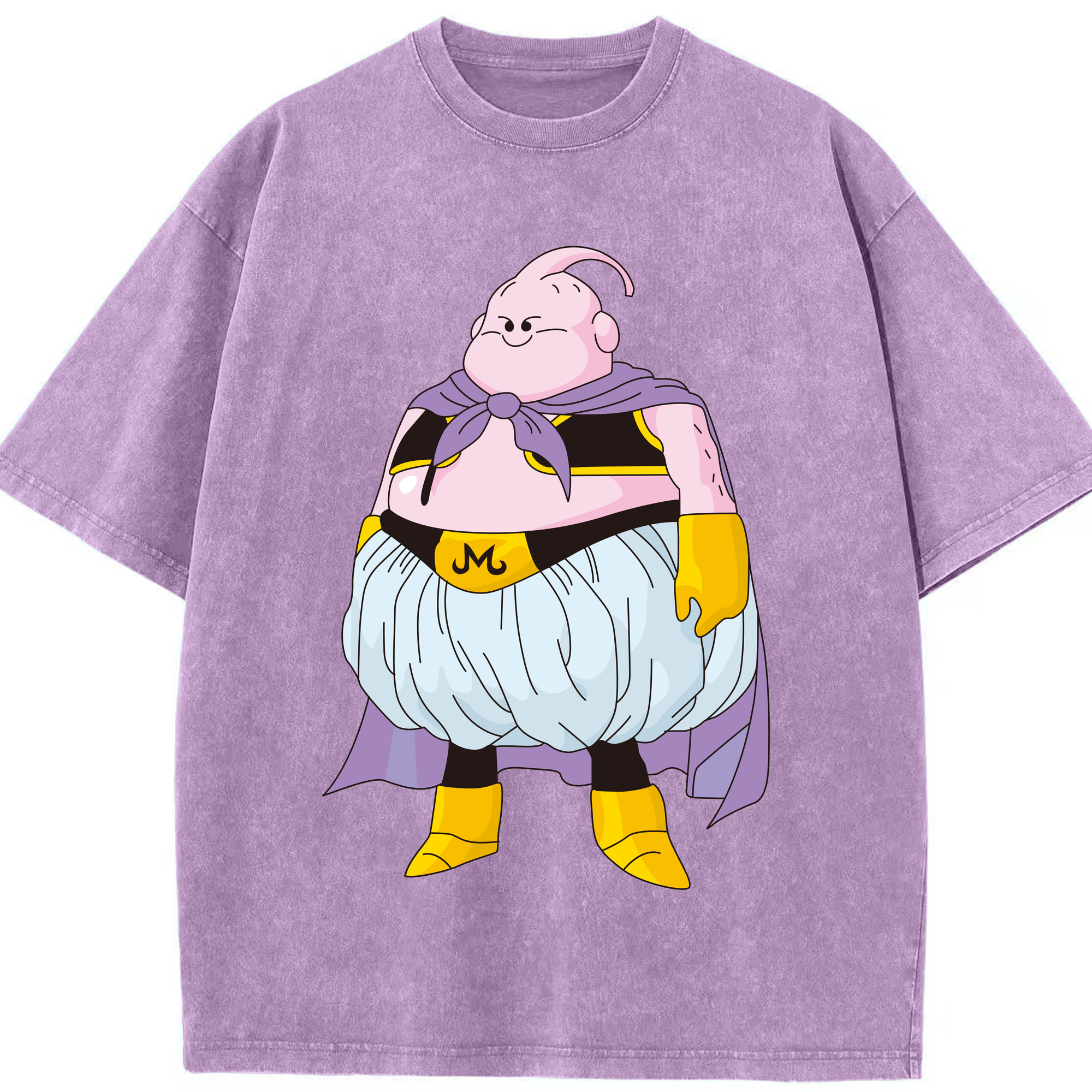 ドラゴンボール 魔人ブウ DRAGON BALL Majin Buu 綿100% ヴィンテージ風 半袖Tシャツ（フロントプリント）