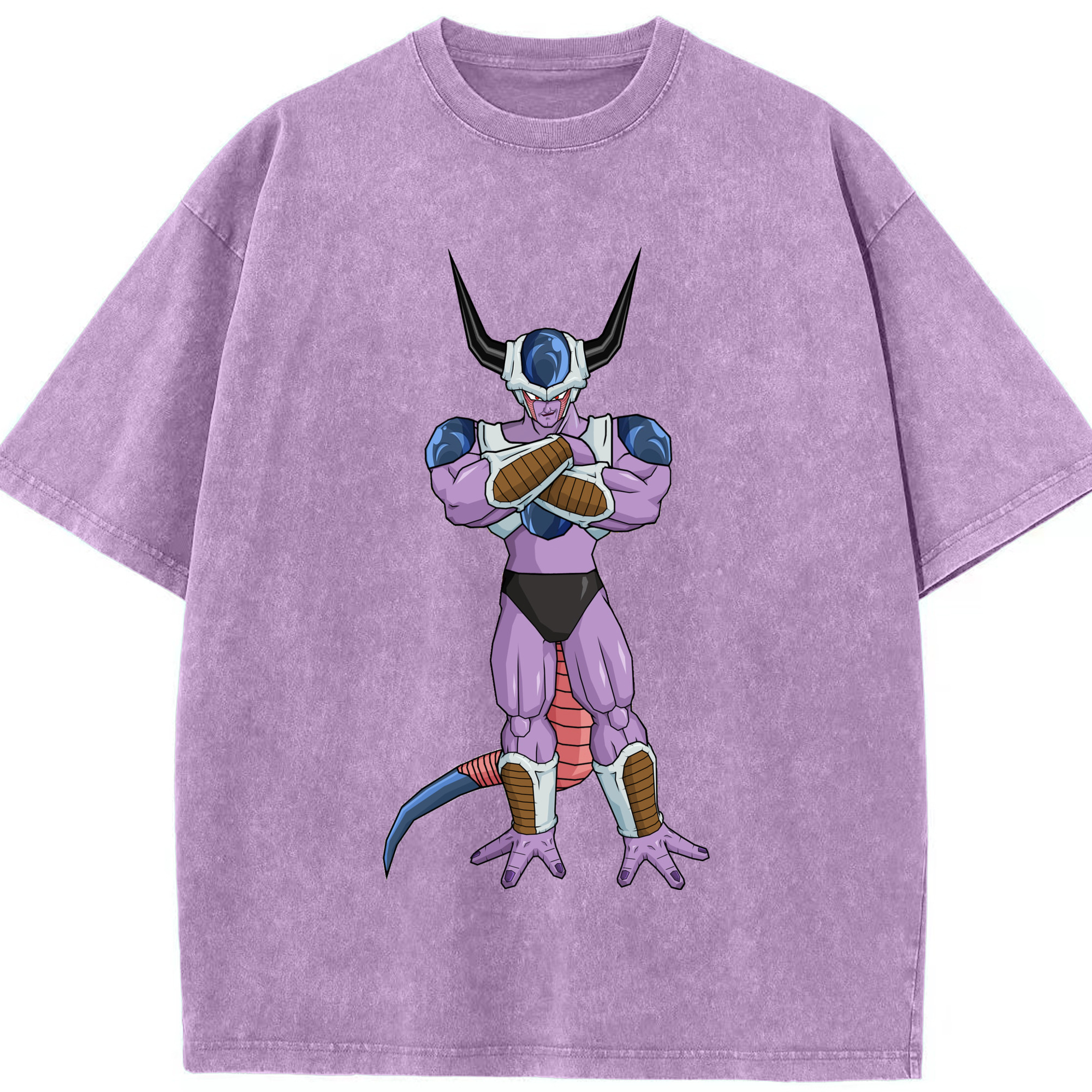 （画像用） ドラゴンボール フリーザ DRAGON BALL Frieza 綿100% ヴィンテージ風 半袖Tシャツ（フロントプリント）