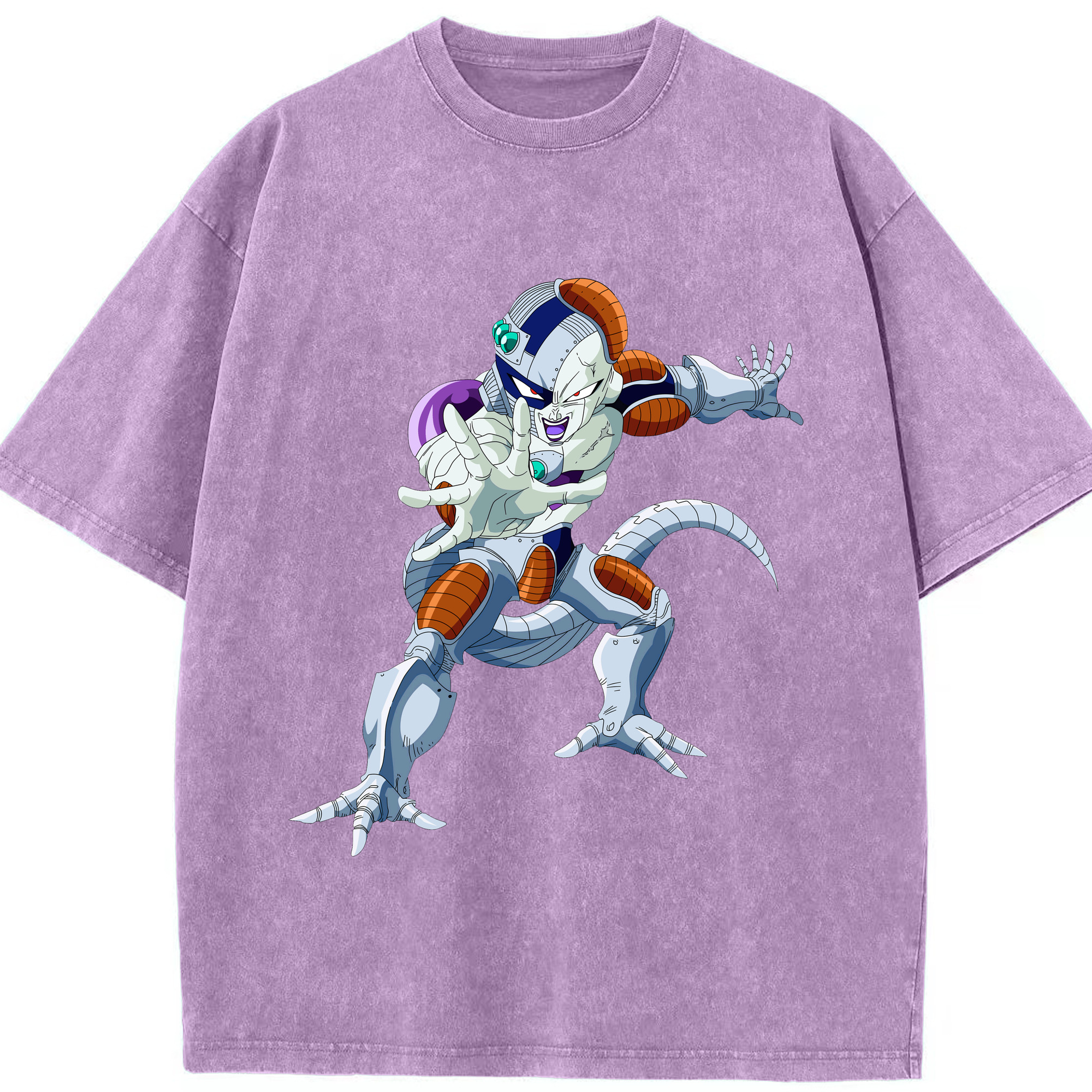 （画像用） ドラゴンボール フリーザ DRAGON BALL Frieza 綿100% ヴィンテージ風 半袖Tシャツ（フロントプリント）
