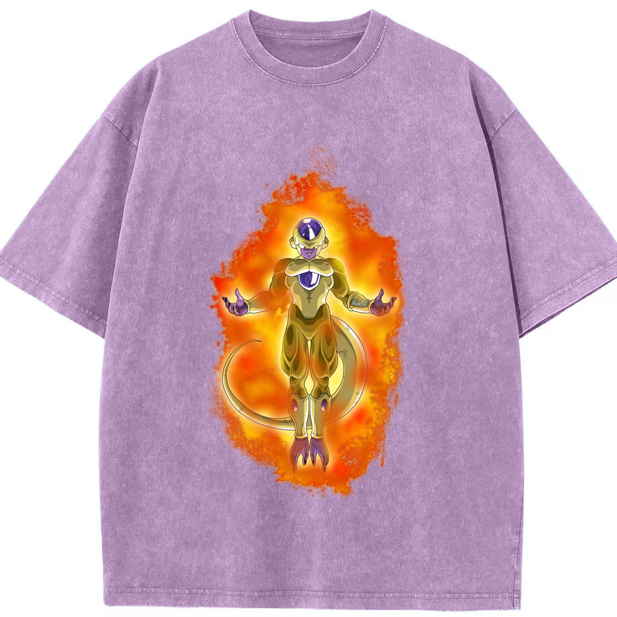 （画像用） ドラゴンボール フリーザ DRAGON BALL Frieza 綿100% ヴィンテージ風 半袖Tシャツ（フロントプリント）