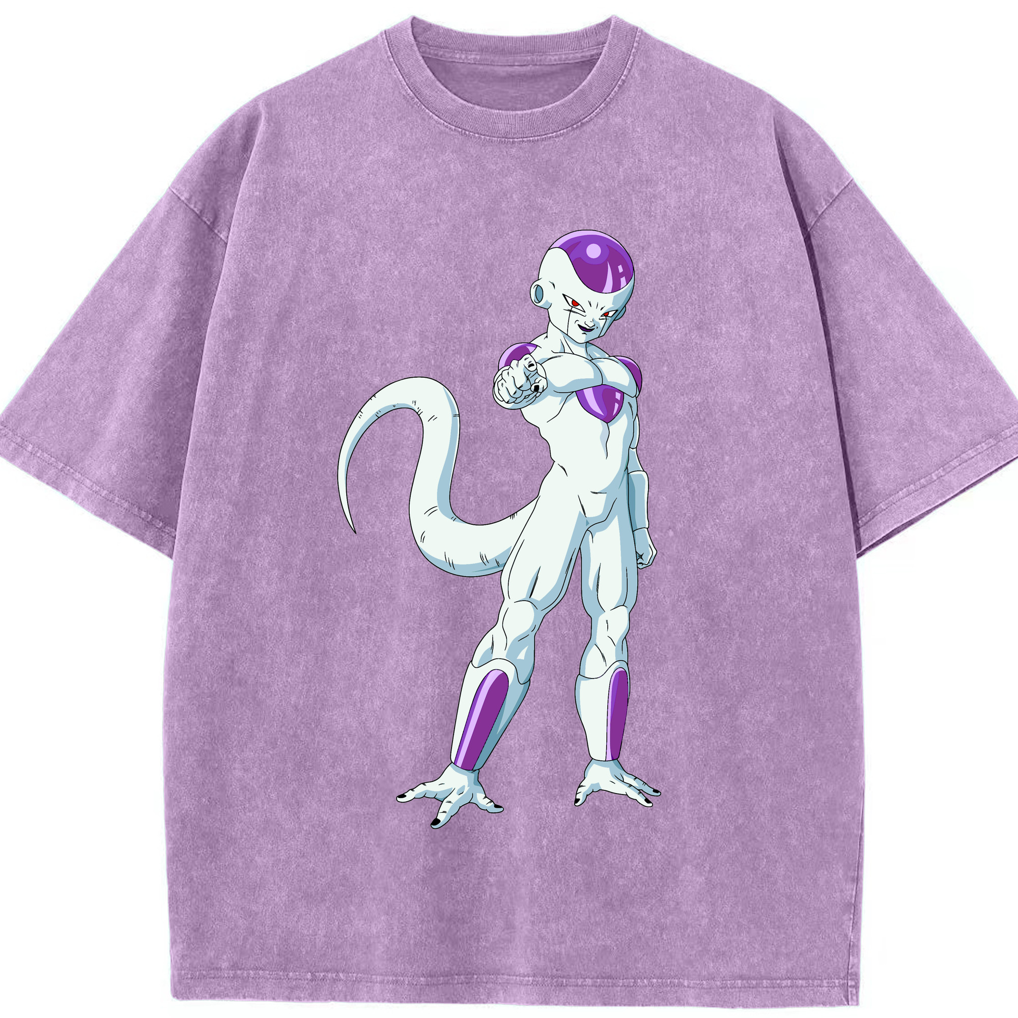 （画像用） ドラゴンボール フリーザ DRAGON BALL Frieza 綿100% ヴィンテージ風 半袖Tシャツ（フロントプリント）