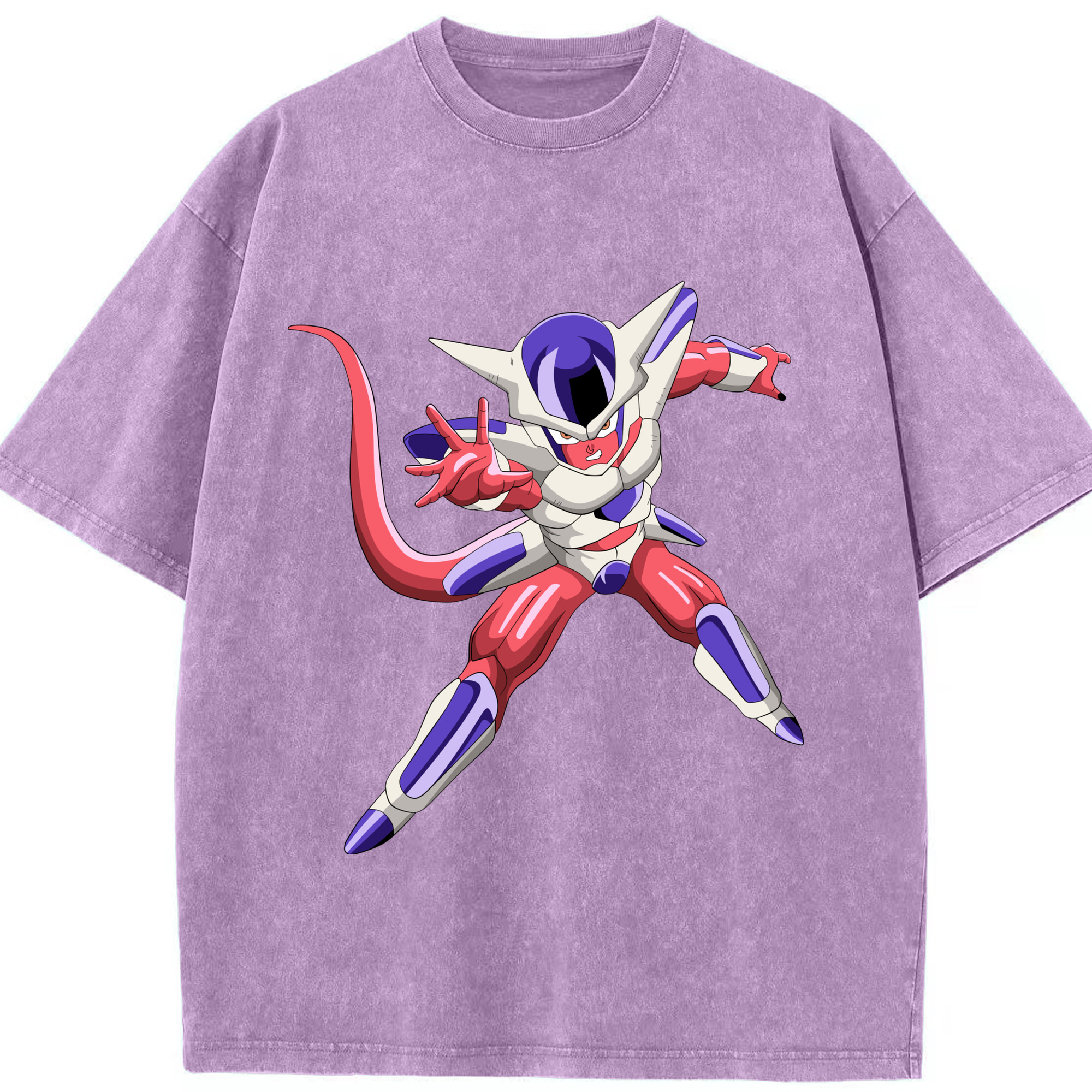 （画像用） ドラゴンボール フリーザ DRAGON BALL Frieza 綿100% ヴィンテージ風 半袖Tシャツ（フロントプリント）