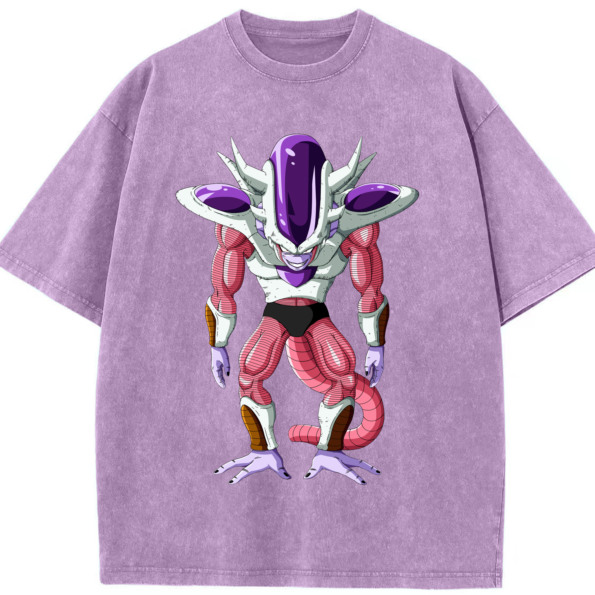 （画像用） ドラゴンボール フリーザ DRAGON BALL Frieza 綿100% ヴィンテージ風 半袖Tシャツ（フロントプリント）