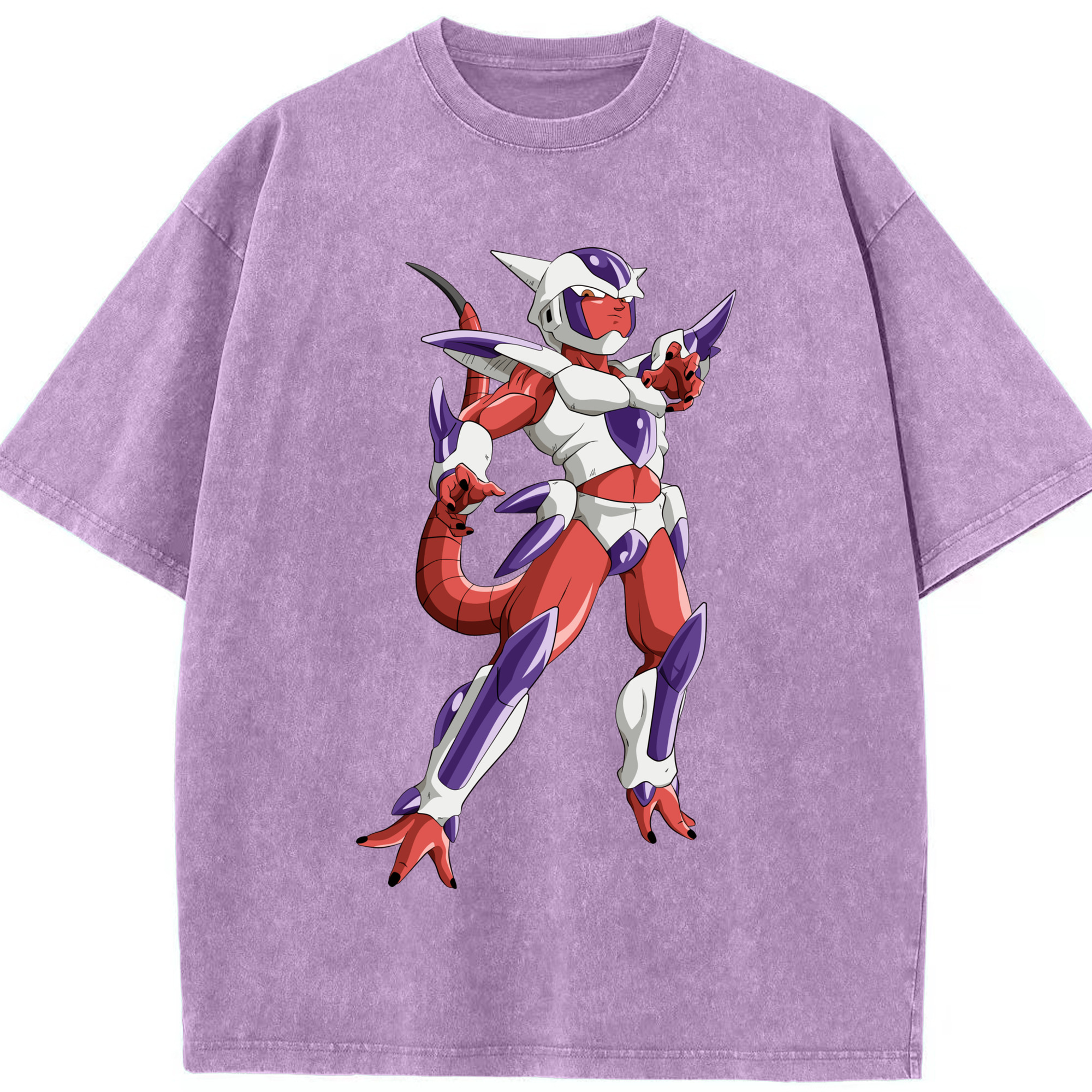 （画像用） ドラゴンボール フリーザ DRAGON BALL Frieza 綿100% ヴィンテージ風 半袖Tシャツ（フロントプリント）