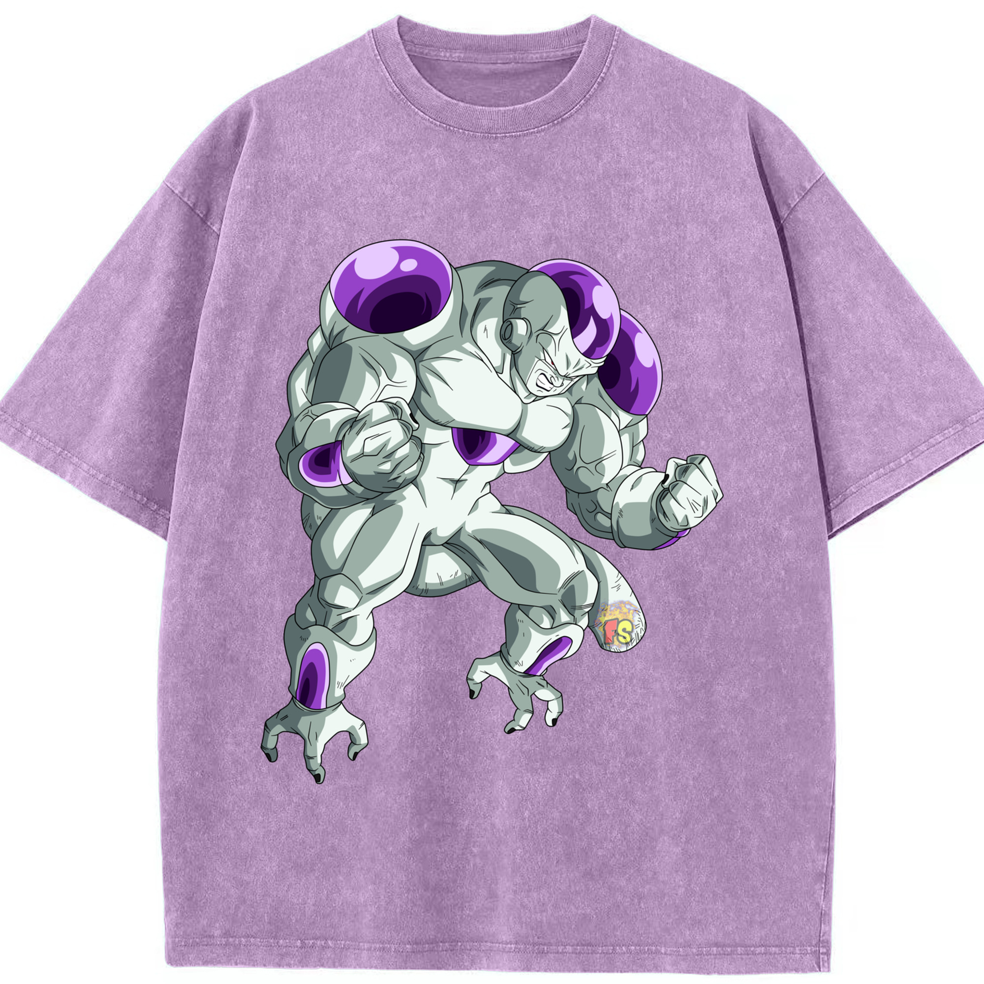 （画像用） ドラゴンボール フリーザ DRAGON BALL Frieza 綿100% ヴィンテージ風 半袖Tシャツ（フロントプリント）