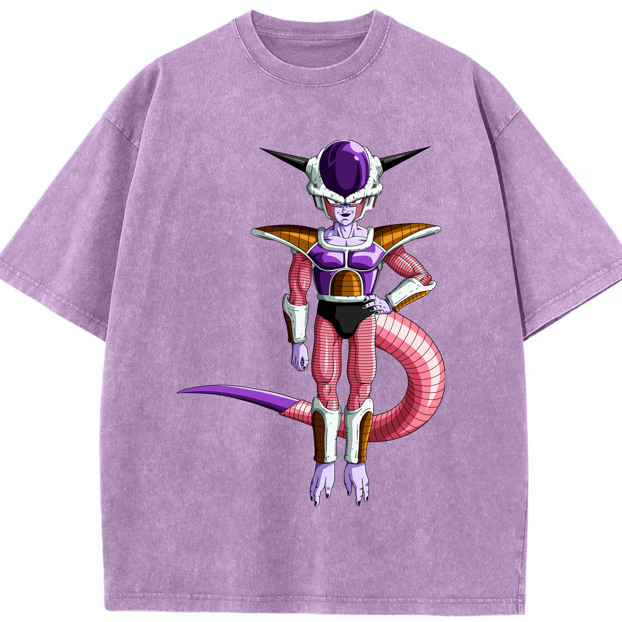 （画像用） ドラゴンボール フリーザ DRAGON BALL Frieza 綿100% ヴィンテージ風 半袖Tシャツ（フロントプリント）