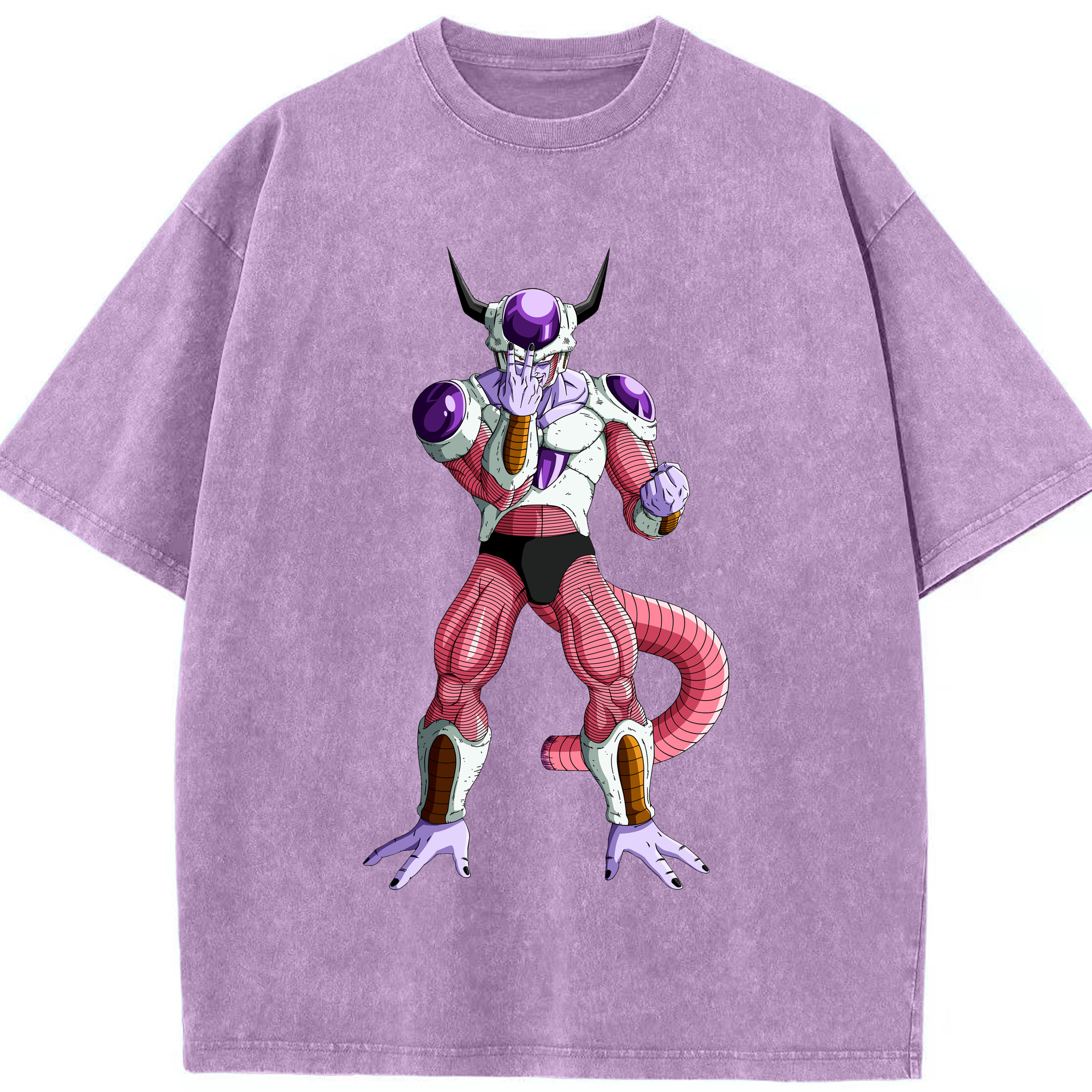 （画像用） ドラゴンボール フリーザ DRAGON BALL Frieza 綿100% ヴィンテージ風 半袖Tシャツ（フロントプリント）