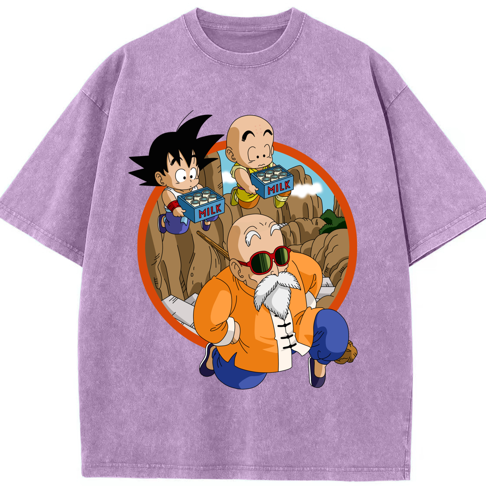 （画像用） ドラゴンボール 亀仙人（かめせんにん） DRAGON BALL Master Roshi Kame Sennin 綿100% ヴィンテージ風 半袖Tシャツ（フロントプリント）