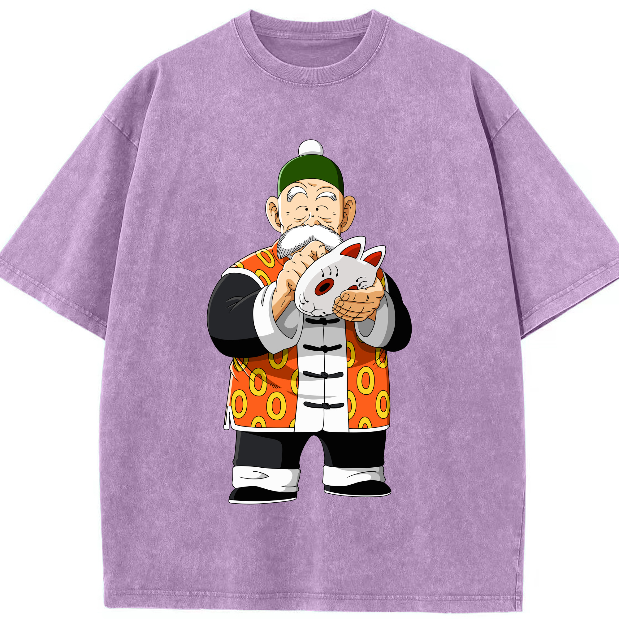 （画像用） ドラゴンボール 亀仙人（かめせんにん） DRAGON BALL Master Roshi Kame Sennin 綿100% ヴィンテージ風 半袖Tシャツ（フロントプリント）