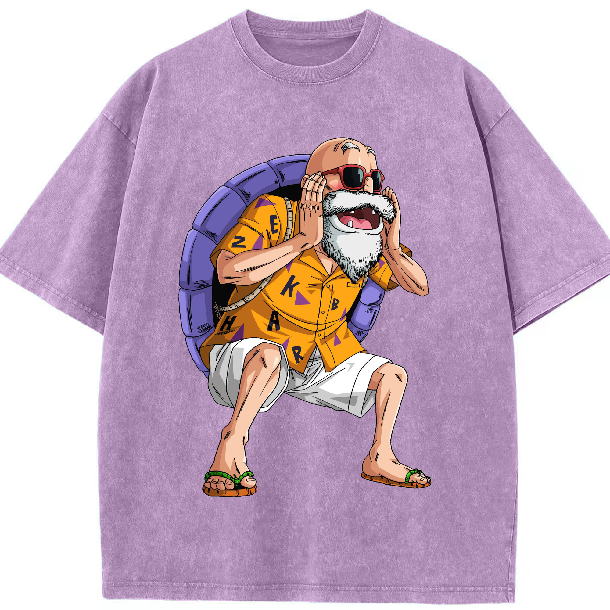 （画像用） ドラゴンボール 亀仙人（かめせんにん） DRAGON BALL Master Roshi Kame Sennin 綿100% ヴィンテージ風 半袖Tシャツ（フロントプリント）