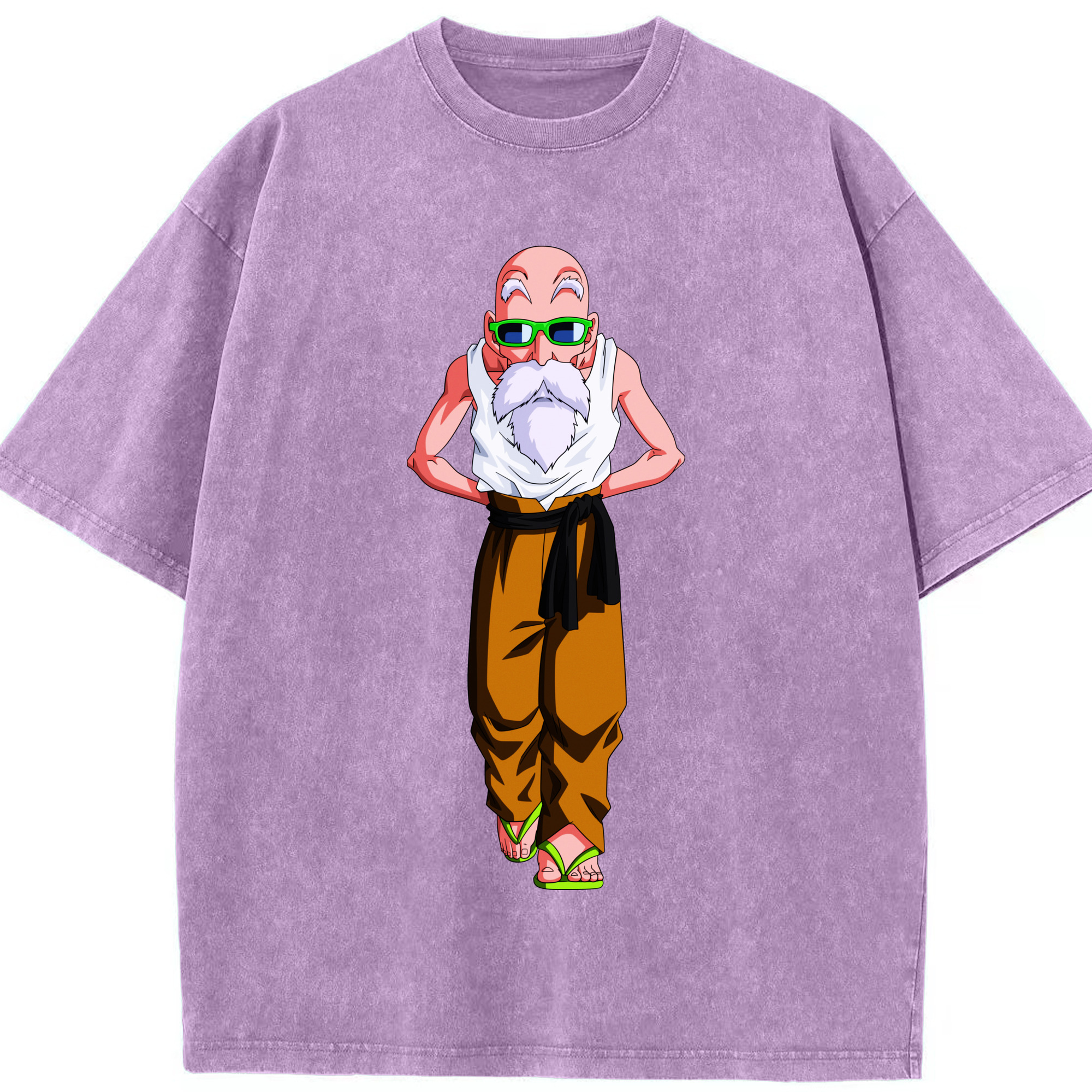 （画像用） ドラゴンボール 亀仙人（かめせんにん） DRAGON BALL Master Roshi Kame Sennin 綿100% ヴィンテージ風 半袖Tシャツ（フロントプリント）