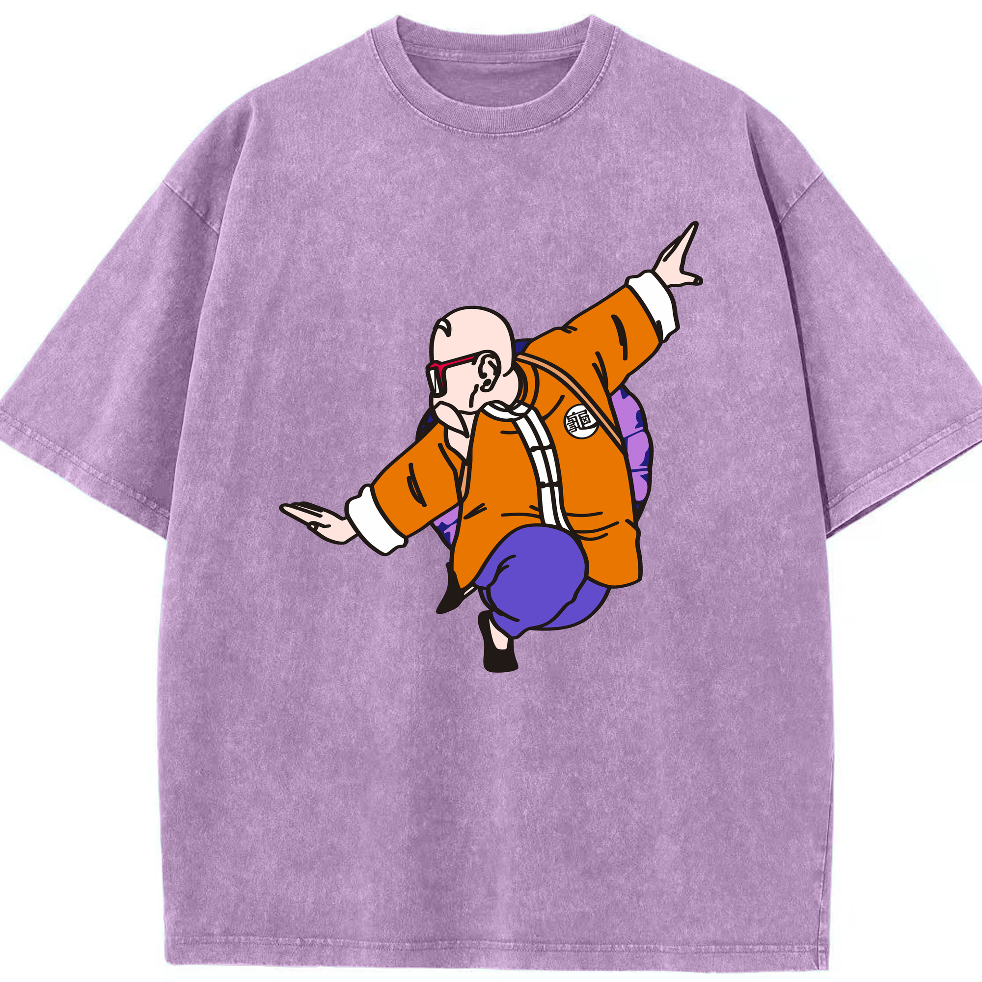 （画像用） ドラゴンボール 亀仙人（かめせんにん） DRAGON BALL Master Roshi Kame Sennin 綿100% ヴィンテージ風 半袖Tシャツ（フロントプリント）