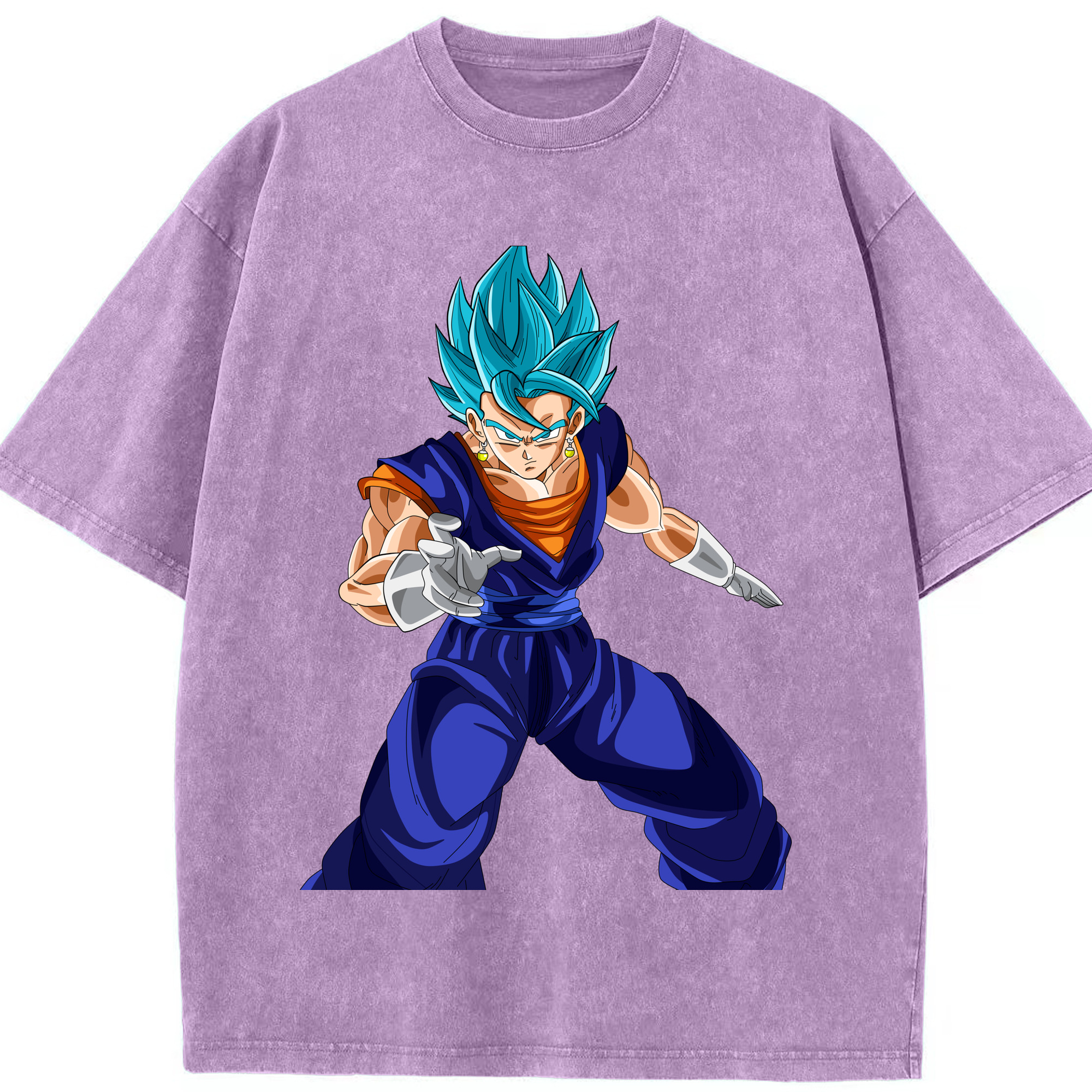 （画像用） ドラゴンボール ベジット DRAGON BALL Vegetto 綿100% ヴィンテージ風 半袖Tシャツ（フロントプリント）