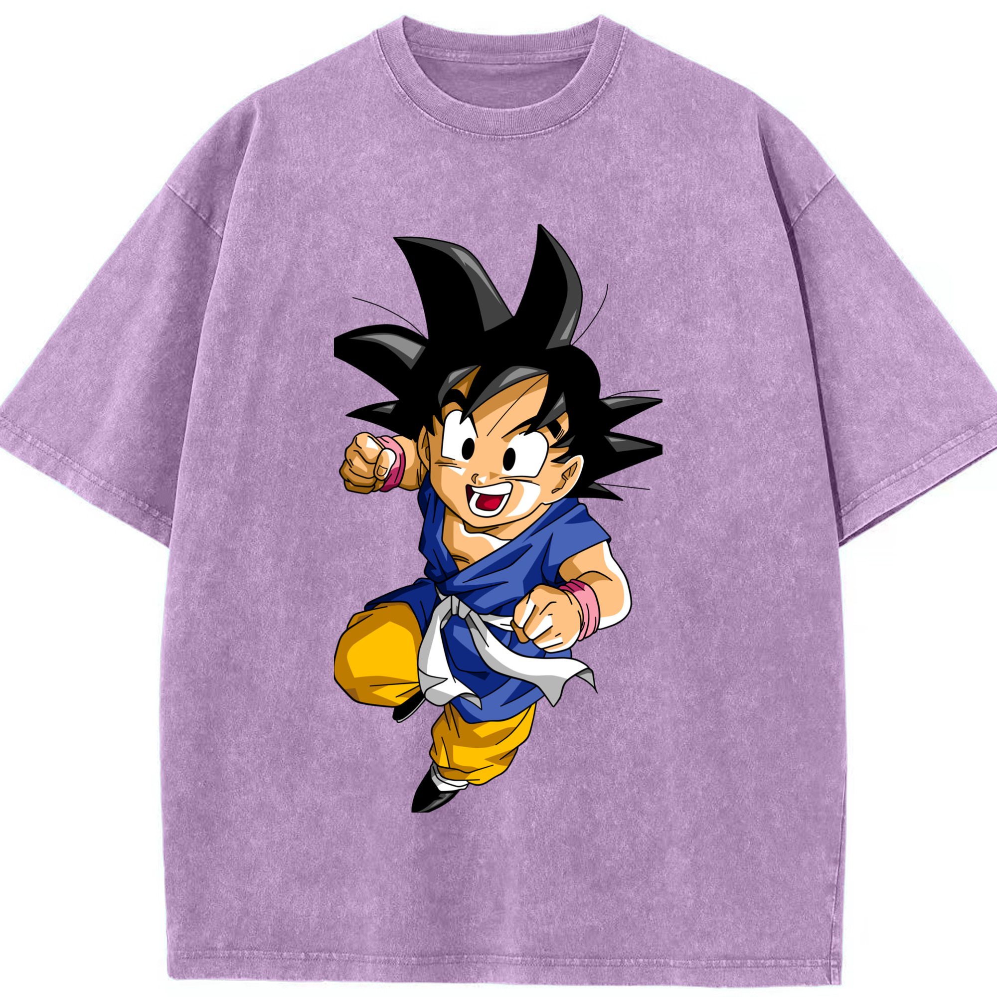 （画像用） ドラゴンボール 孫悟天 そん ごてん DRAGON BALL Son Goten 綿100% ヴィンテージ風 半袖Tシャツ（フロントプリント）