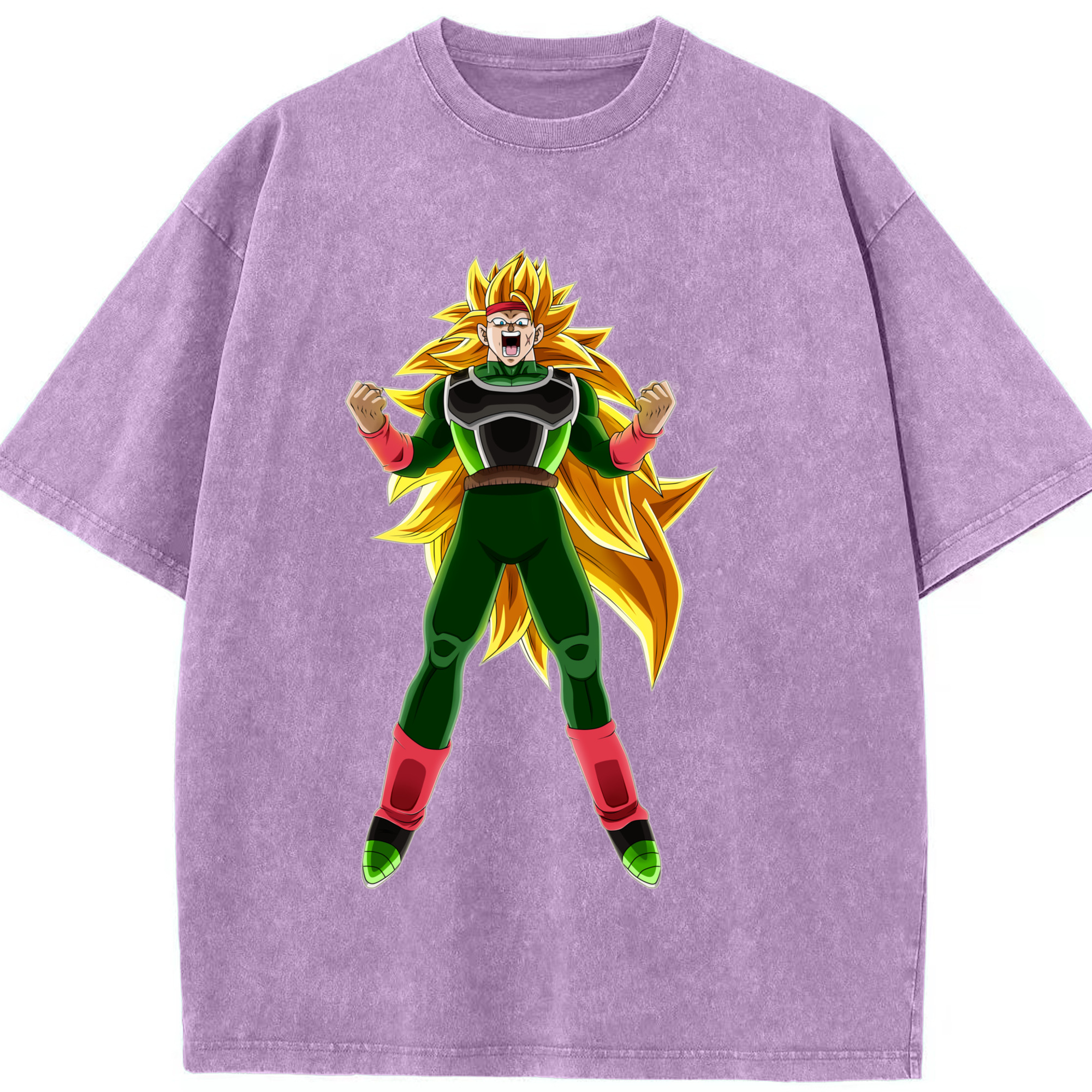 （画像用） ドラゴンボール ブロリー DRAGON BALL Broli 綿100% ヴィンテージ風 半袖Tシャツ（フロントプリント）