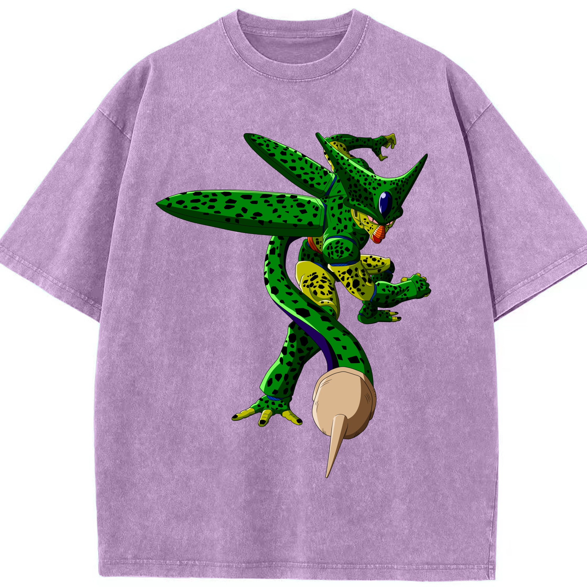 （画像用） ドラゴンボール セル DRAGON BALL Cell 綿100% ヴィンテージ風 半袖Tシャツ（フロントプリント）