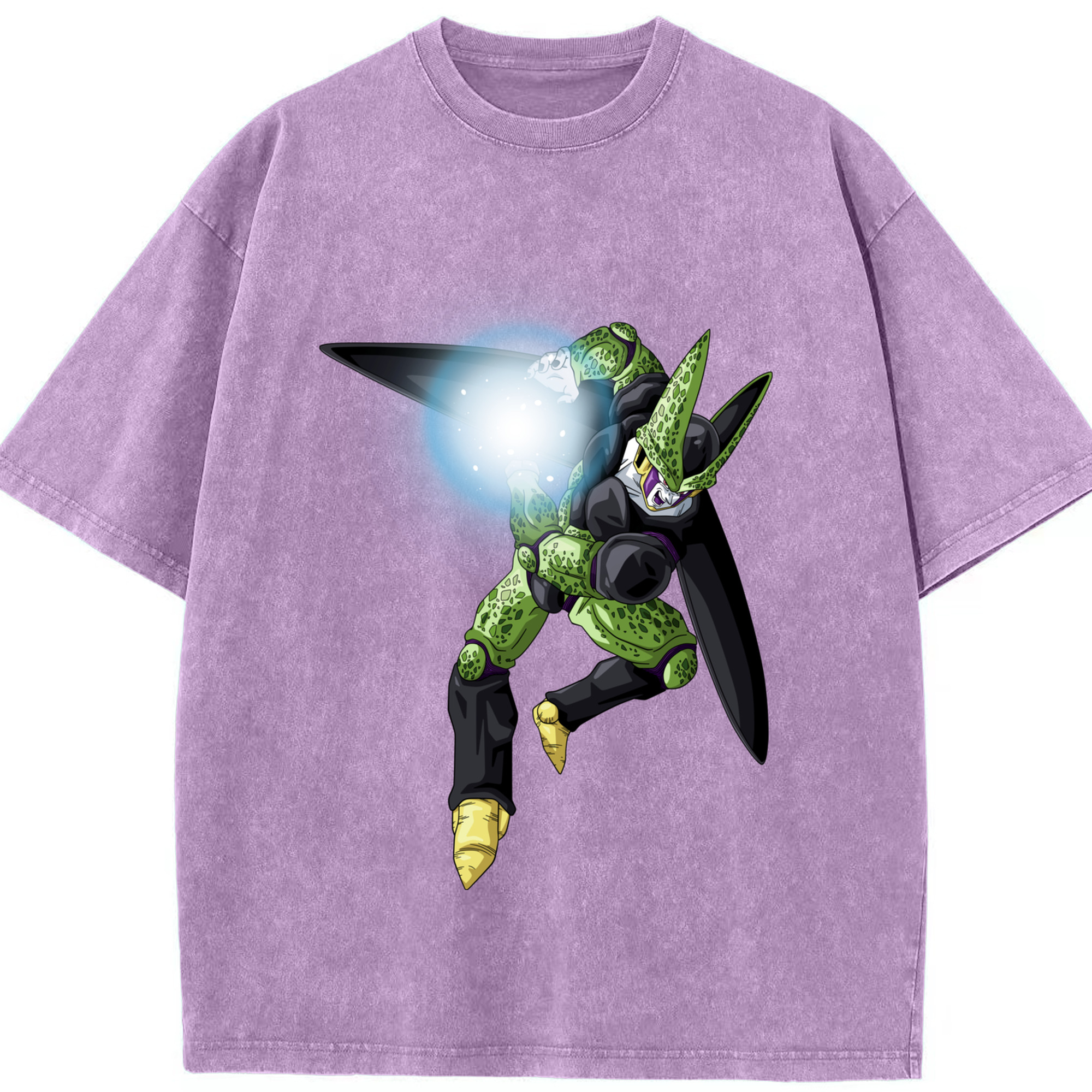 （画像用） ドラゴンボール セル DRAGON BALL Cell 綿100% ヴィンテージ風 半袖Tシャツ（フロントプリント）