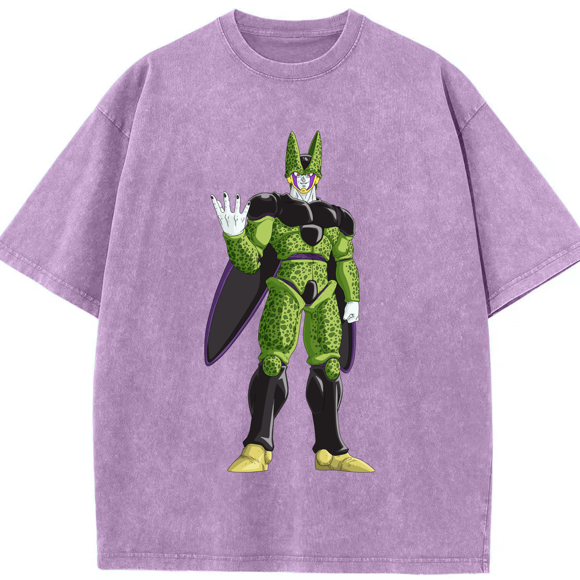 （画像用） ドラゴンボール セル DRAGON BALL Cell 綿100% ヴィンテージ風 半袖Tシャツ（フロントプリント）