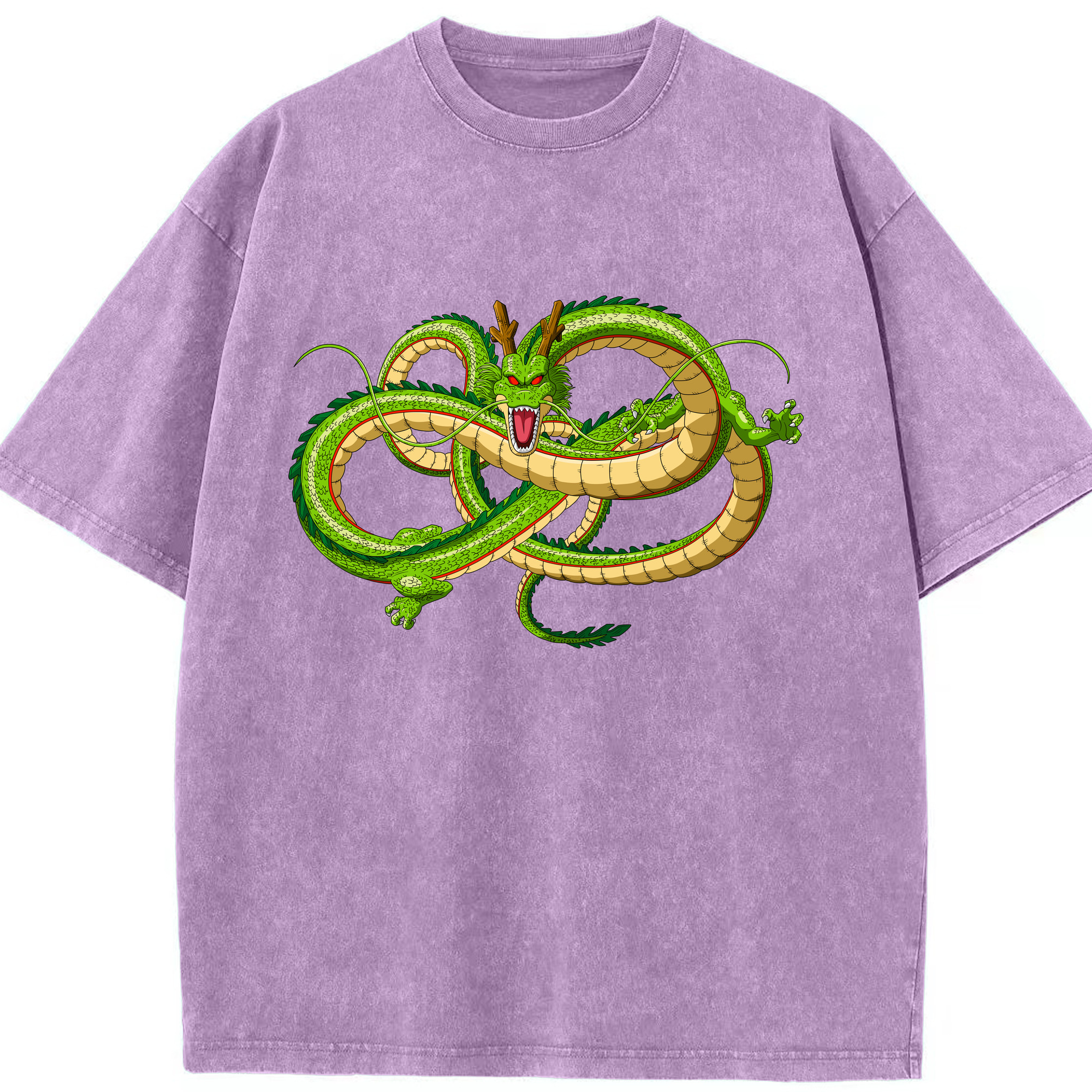 （画像用） ドラゴンボール 神龍 シェンロン DRAGON BALL Shenron 綿100% ヴィンテージ風 半袖Tシャツ（フロントプリント）