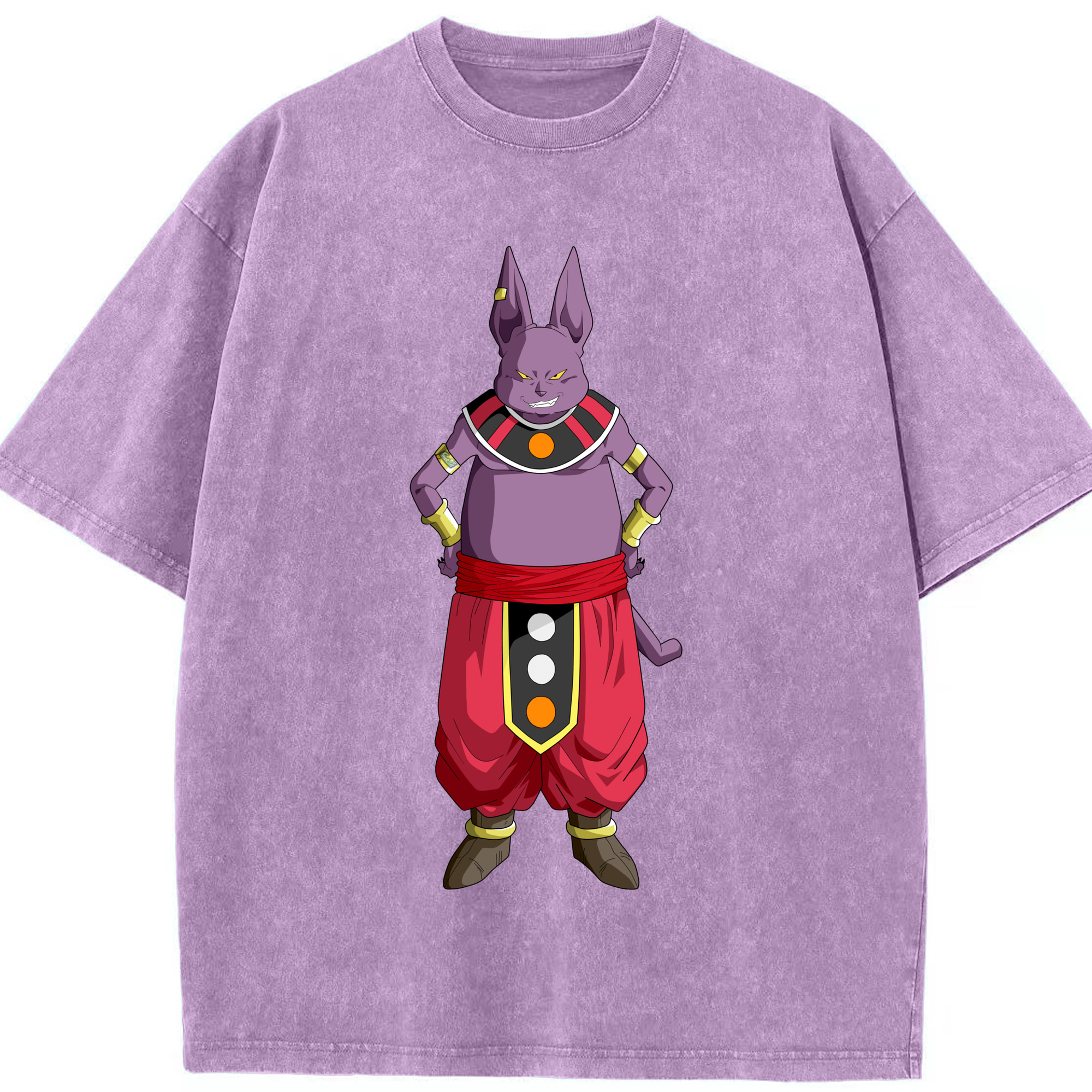 （画像用） ドラゴンボール シャンパ DRAGON BALL Champa 綿100% ヴィンテージ風 半袖Tシャツ（フロントプリント）