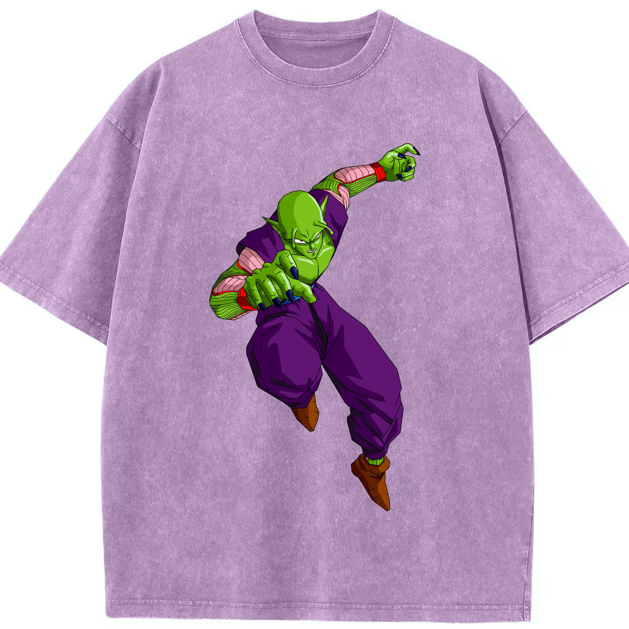 （画像用） ドラゴンボール ピッコロ DRAGON BALL Piccolo 綿100% ヴィンテージ風 半袖Tシャツ（フロントプリント）