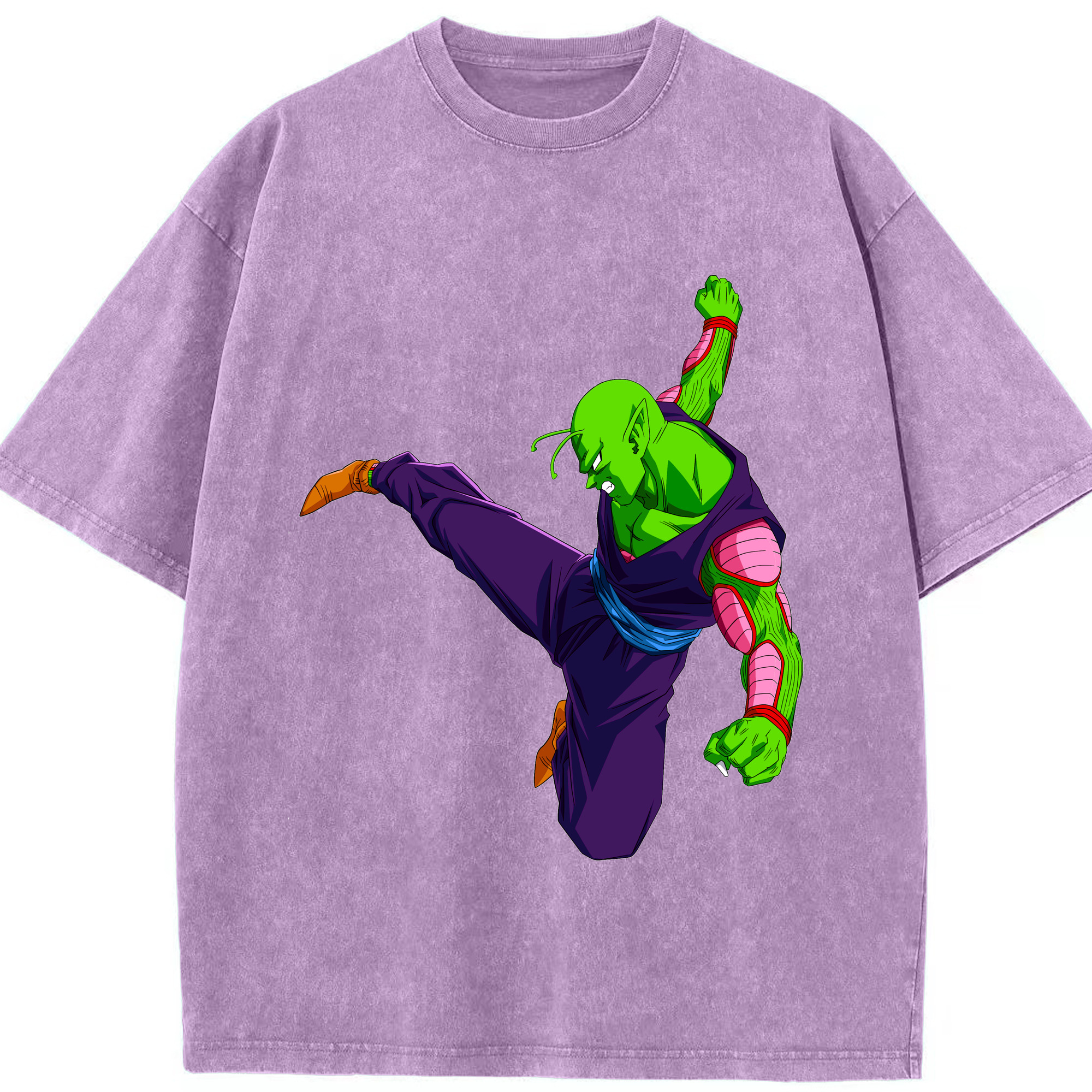 （画像用） ドラゴンボール ピッコロ DRAGON BALL Piccolo 綿100% ヴィンテージ風 半袖Tシャツ（フロントプリント）