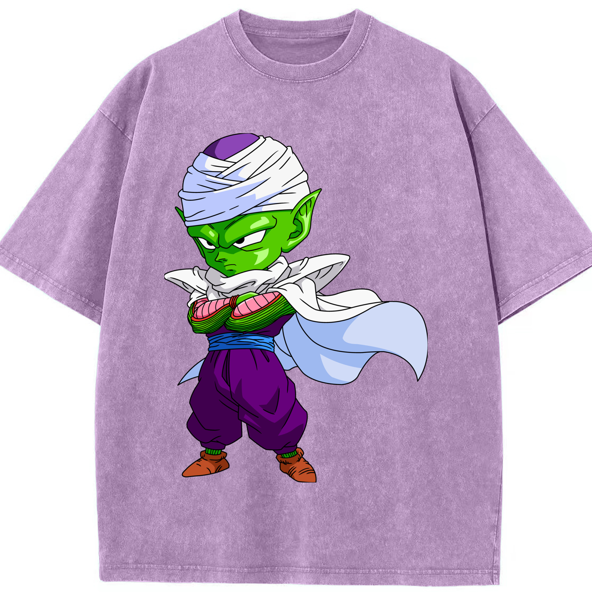 （画像用） ドラゴンボール ピッコロ DRAGON BALL Piccolo 綿100% ヴィンテージ風 半袖Tシャツ（フロントプリント）