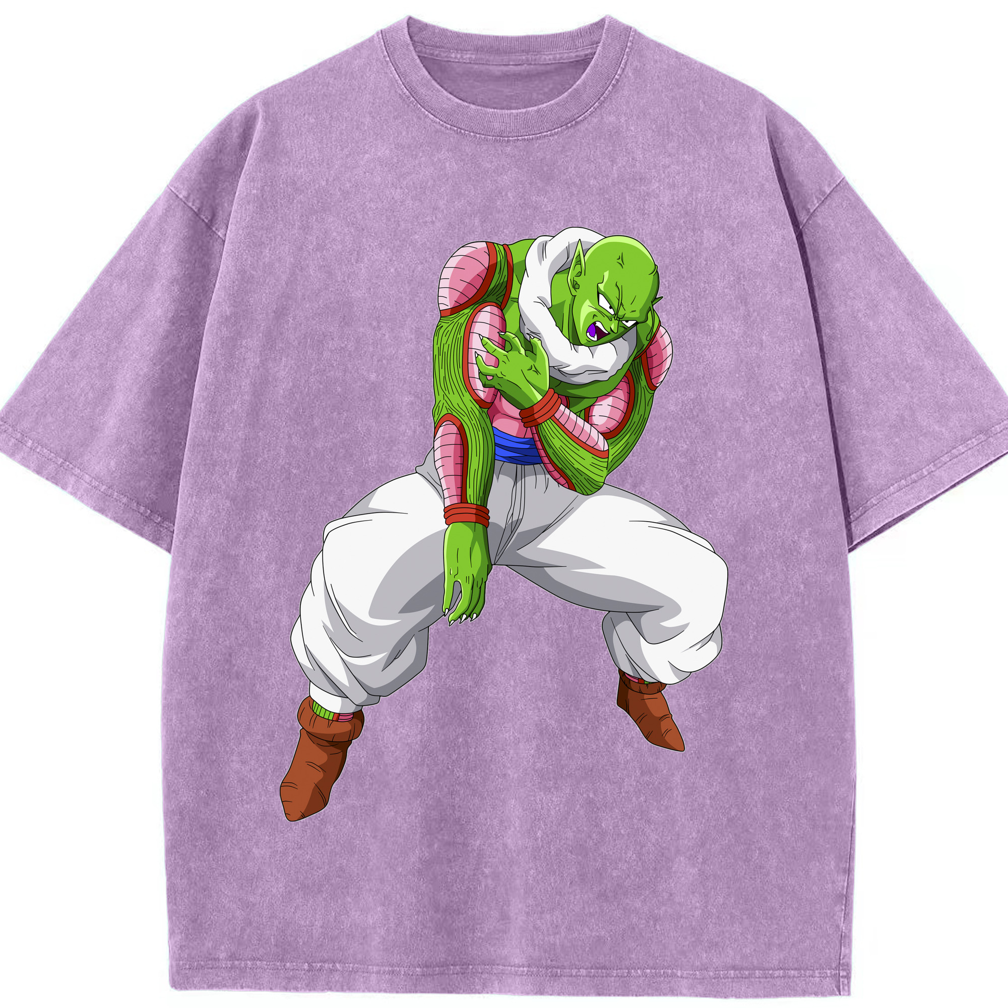 （画像用） ドラゴンボール ピッコロ DRAGON BALL Piccolo 綿100% ヴィンテージ風 半袖Tシャツ（フロントプリント）