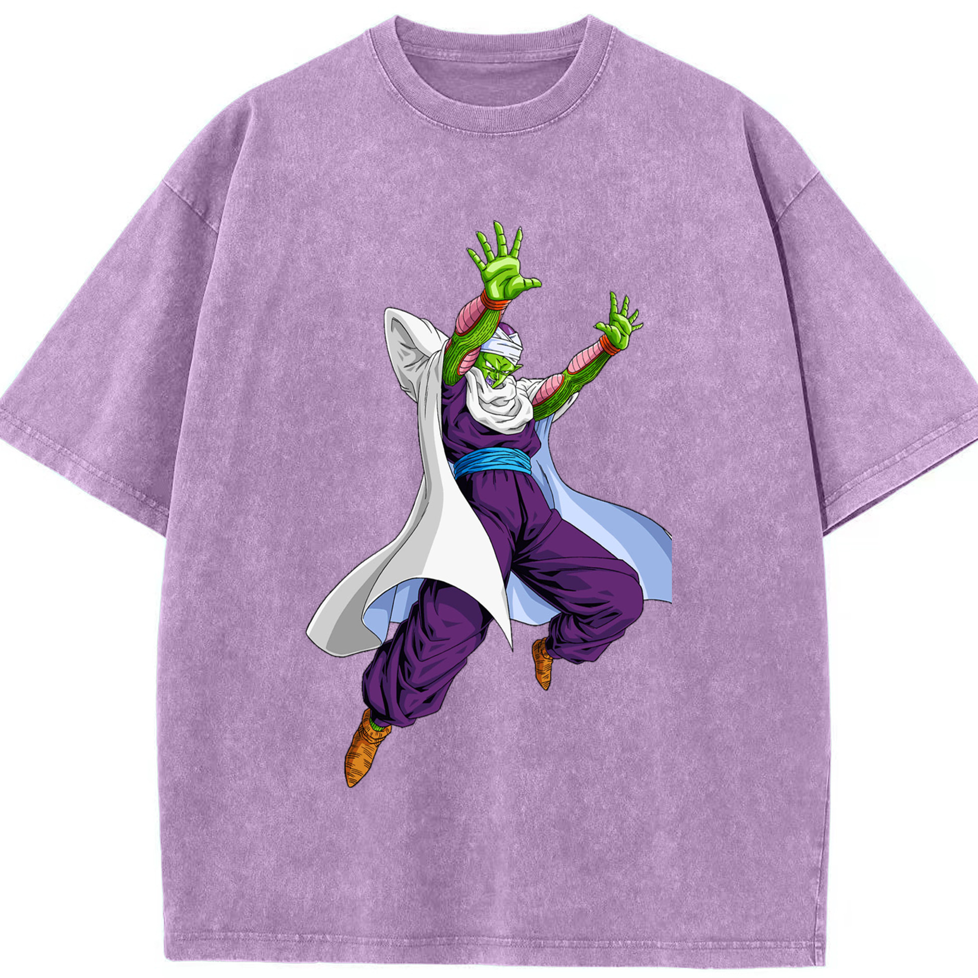 （画像用） ドラゴンボール ピッコロ DRAGON BALL Piccolo 綿100% ヴィンテージ風 半袖Tシャツ（フロントプリント）