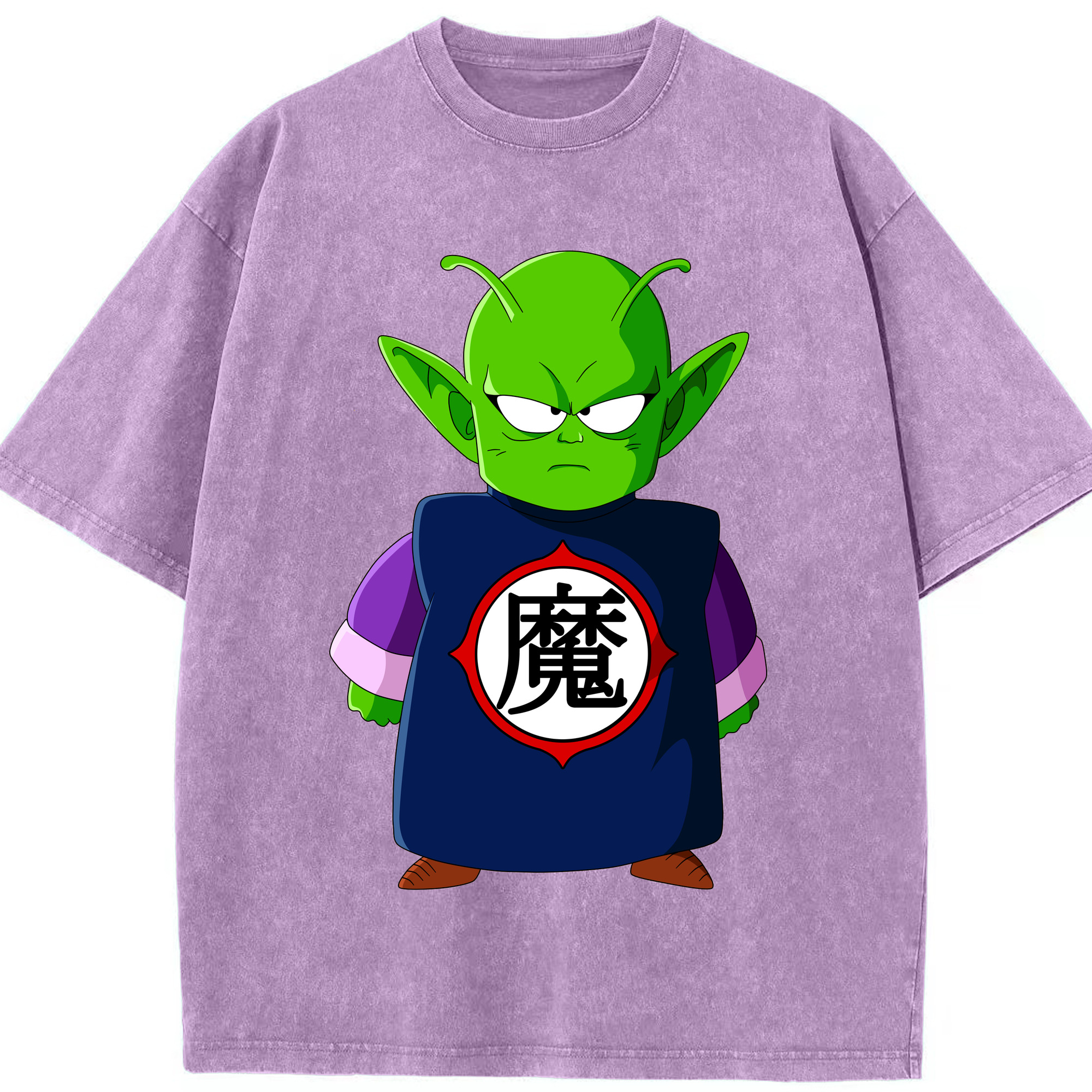 （画像用） ドラゴンボール ピッコロ DRAGON BALL Piccolo 綿100% ヴィンテージ風 半袖Tシャツ（フロントプリント）