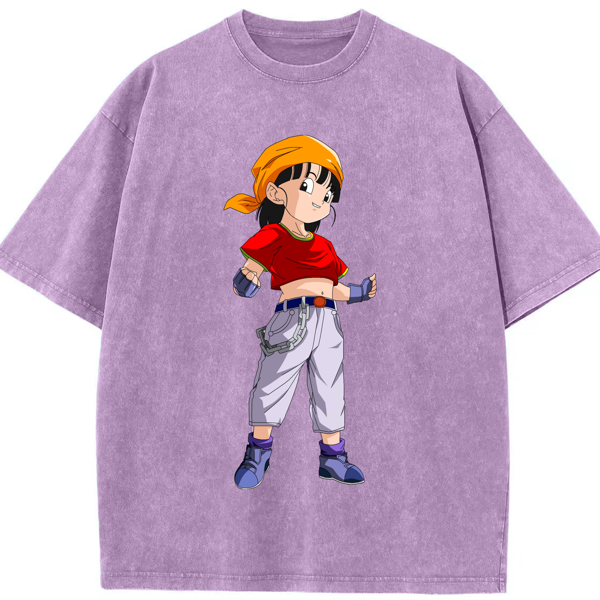 （画像用） ドラゴンボール パン DRAGON BALL Pan 綿100% ヴィンテージ風 半袖Tシャツ（フロントプリント）