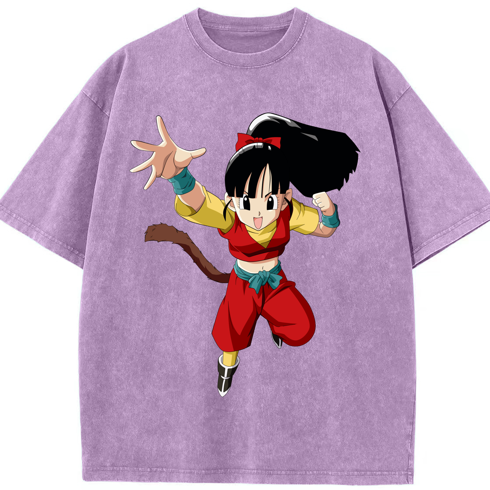 （画像用） ドラゴンボール パン DRAGON BALL Pan 綿100% ヴィンテージ風 半袖Tシャツ（フロントプリント）