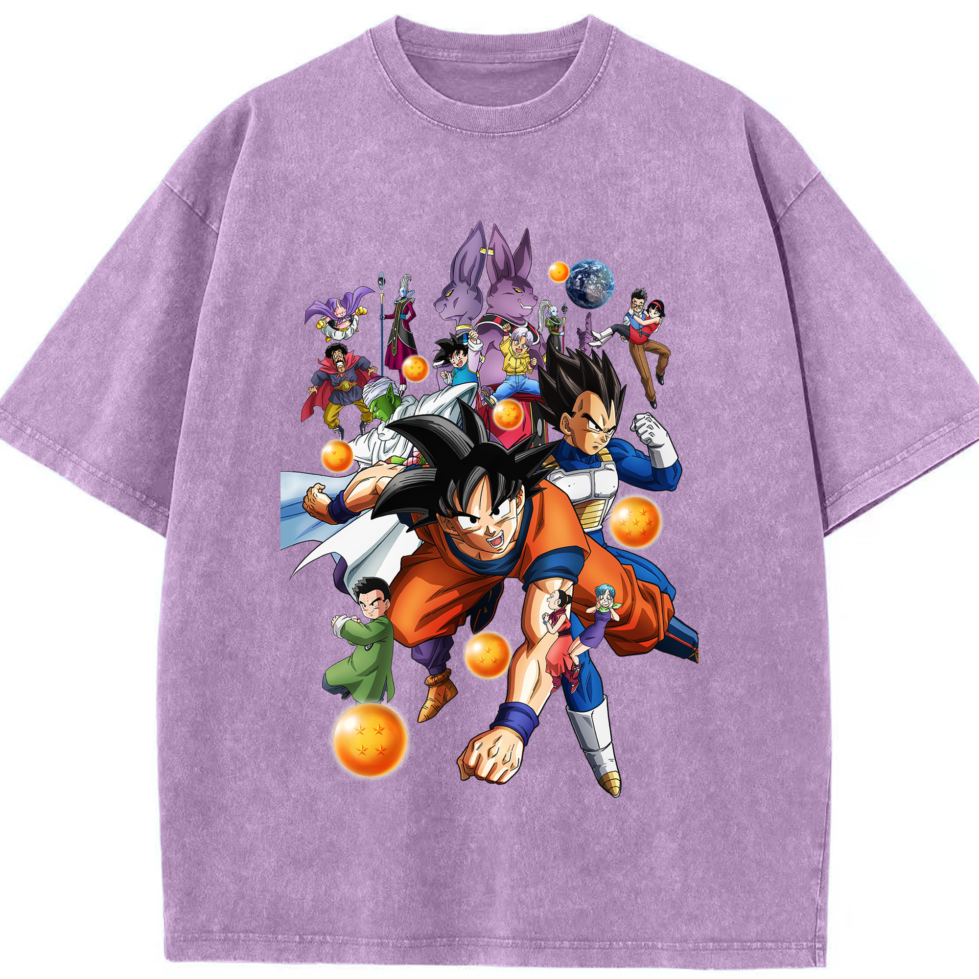 （画像用） ドラゴンボール DRAGON BALL 綿100% ヴィンテージ風 半袖Tシャツ（フロントプリント）