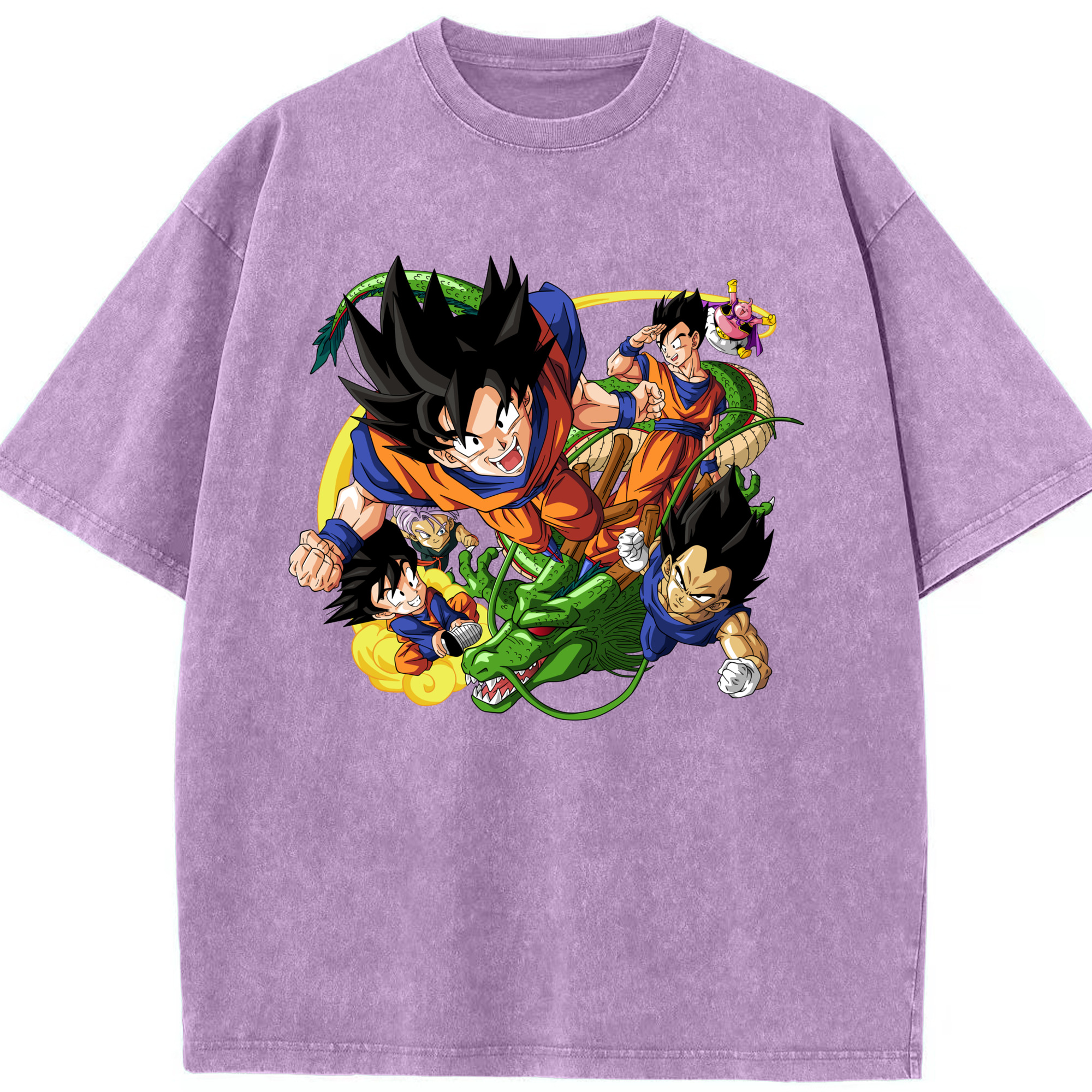 （画像用） ドラゴンボール DRAGON BALL 綿100% ヴィンテージ風 半袖Tシャツ（フロントプリント）
