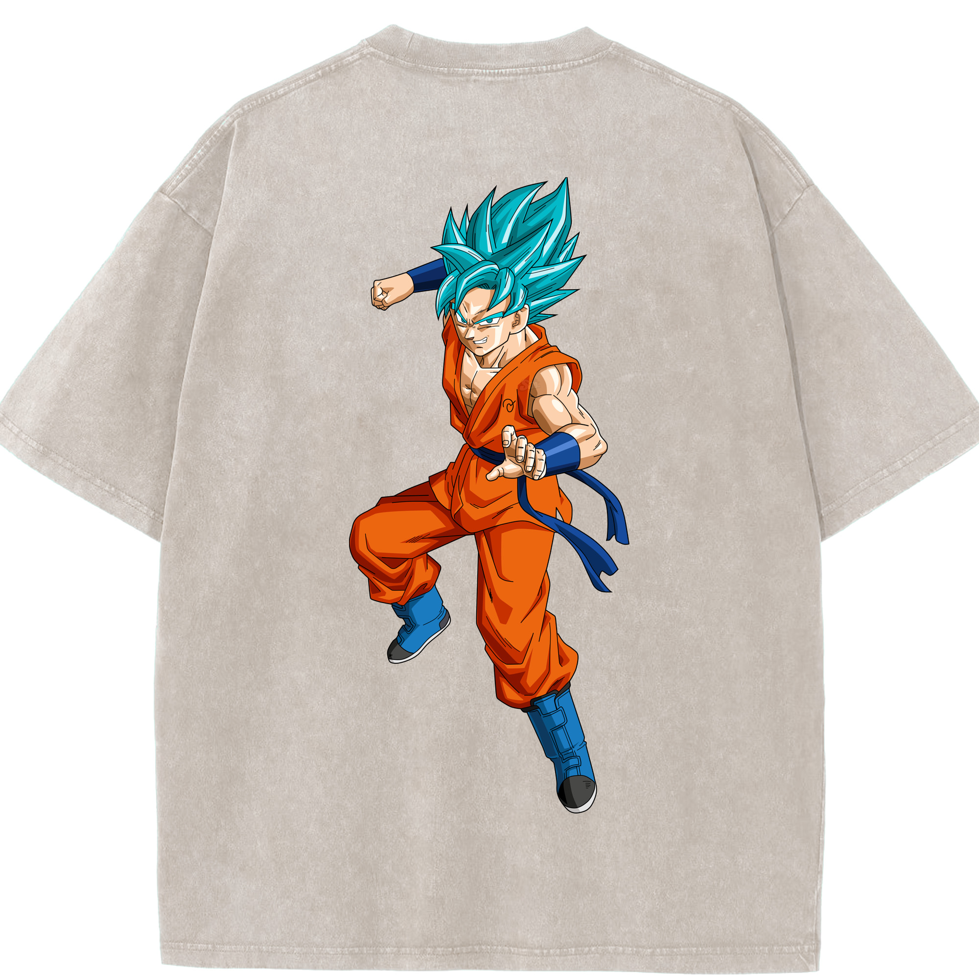 （画像用） ドラゴンボール ベジット DRAGON BALL Vegetto 綿100% ヴィンテージ風 半袖Tシャツ（背面プリント）
