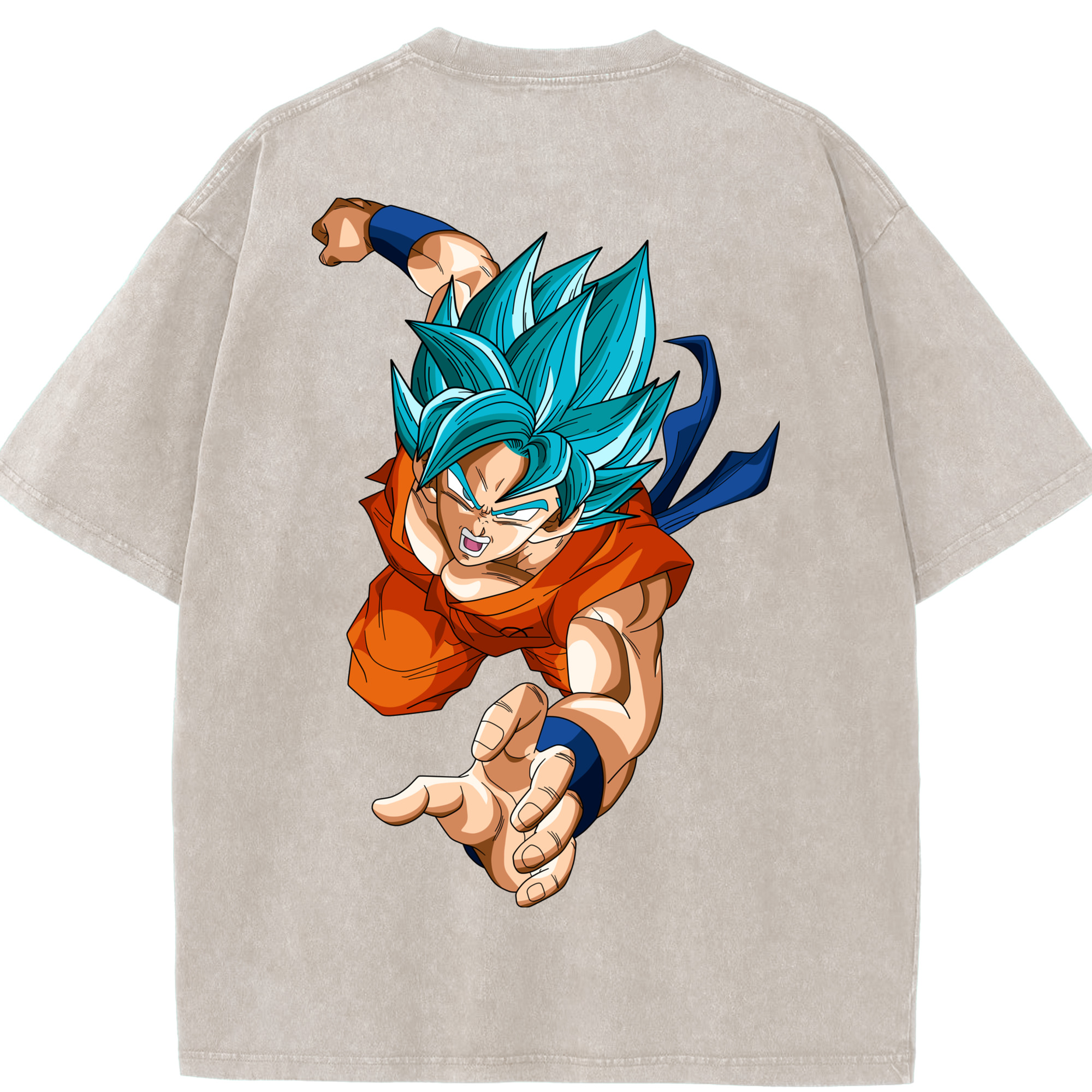 （画像用） ドラゴンボール ベジット DRAGON BALL Vegetto 綿100% ヴィンテージ風 半袖Tシャツ（背面プリント）