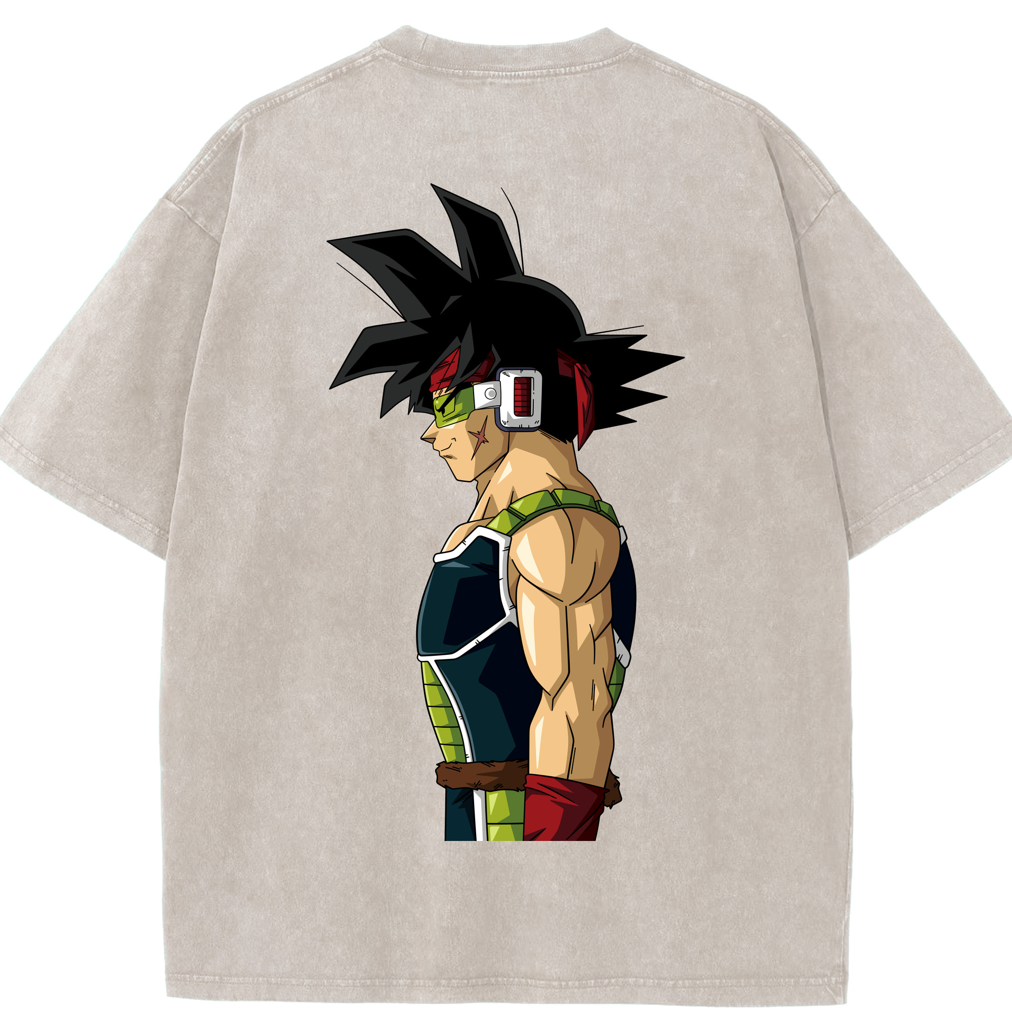 （画像用） ドラゴンボール バーダック DRAGON BALL Burdock 綿100% ヴィンテージ風 半袖Tシャツ（背面プリント）
