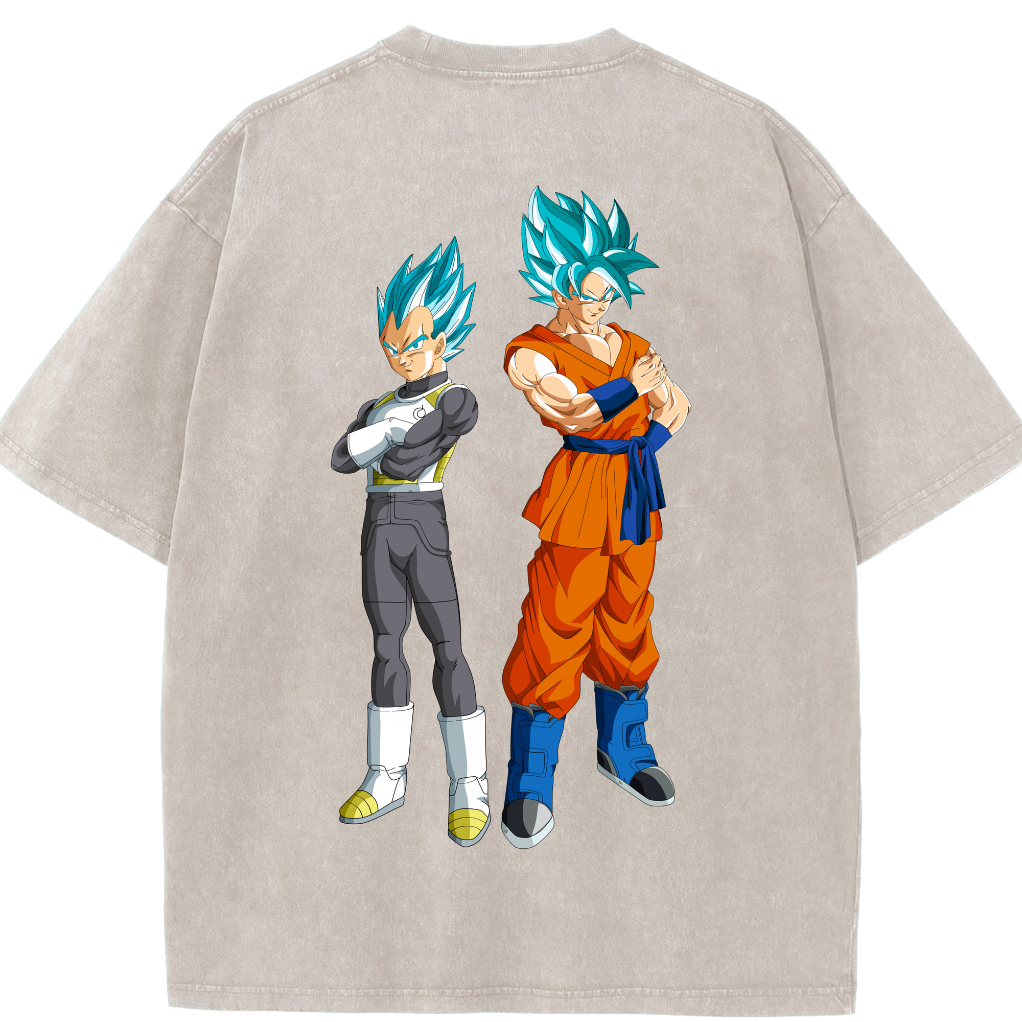 （画像用） ドラゴンボール DRAGON BALL 綿100% ヴィンテージ風 半袖Tシャツ（背面プリント）