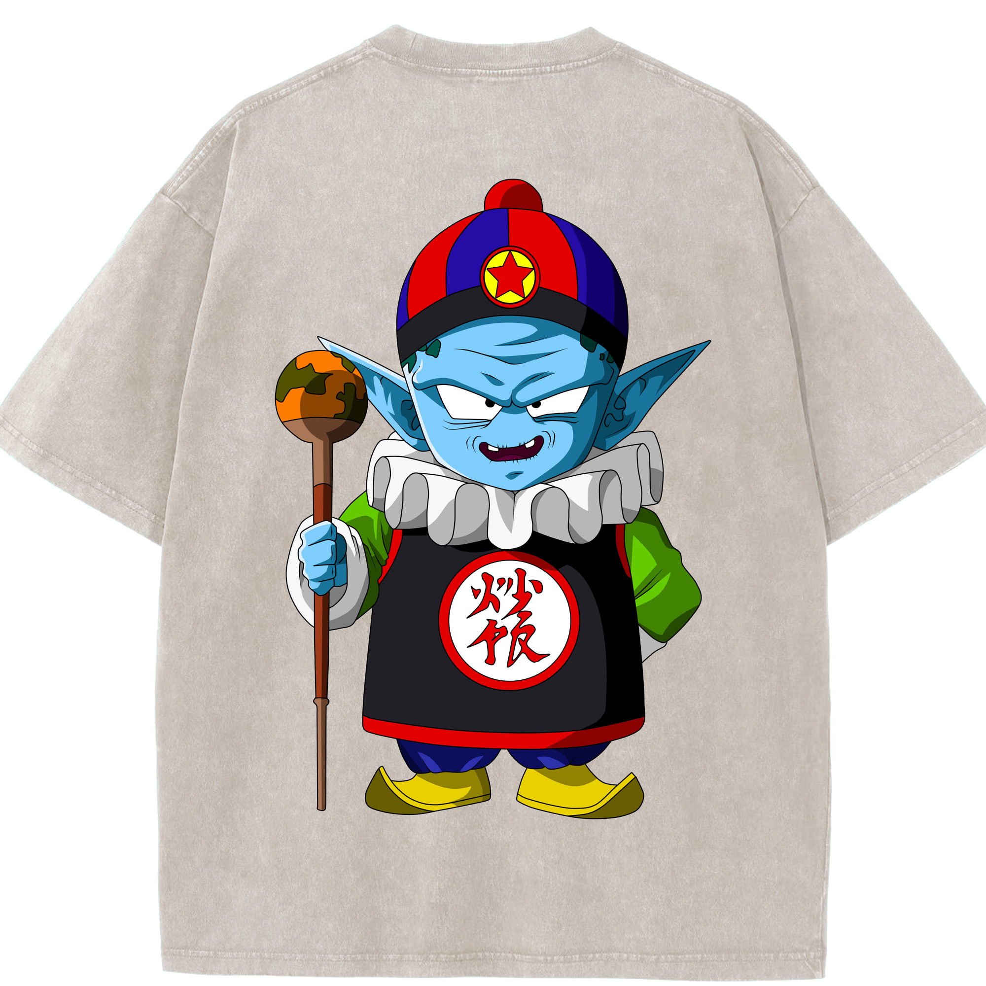 （画像用） ドラゴンボール DRAGON BALL 綿100% ヴィンテージ風 半袖Tシャツ（背面プリント）