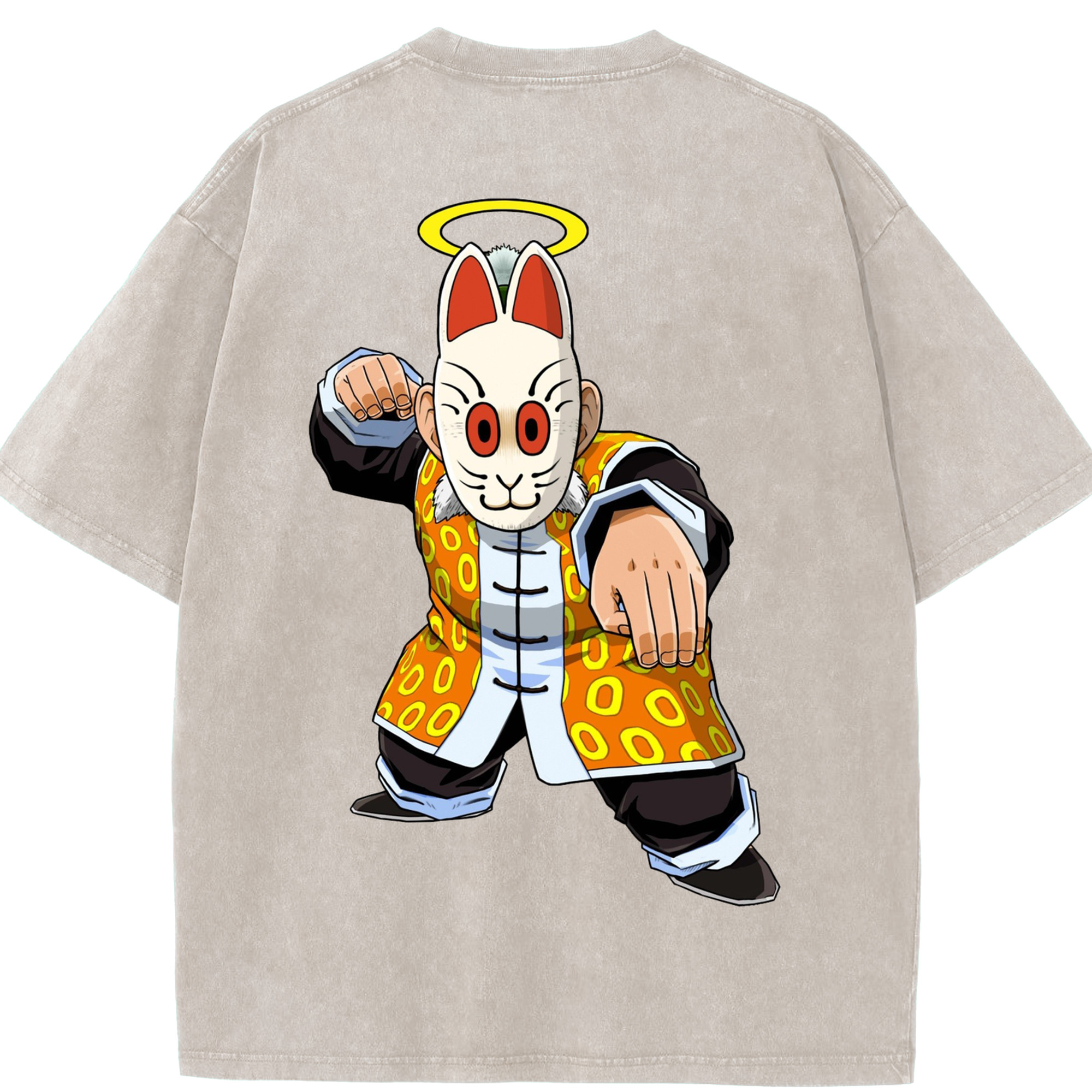 （画像用） ドラゴンボール DRAGON BALL 綿100% ヴィンテージ風 半袖Tシャツ（背面プリント）