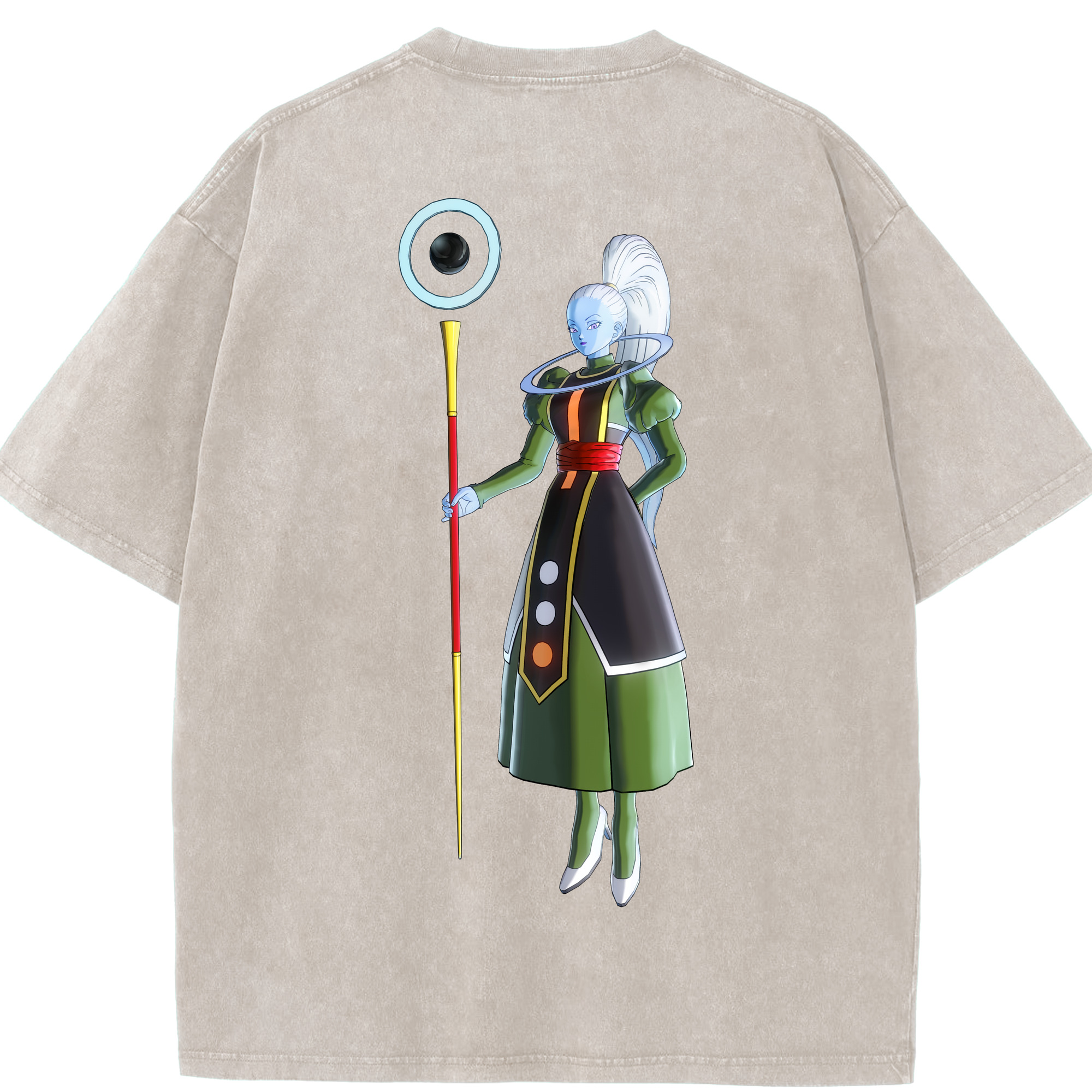 （画像用） ドラゴンボール DRAGON BALL 綿100% ヴィンテージ風 半袖Tシャツ（背面プリント）