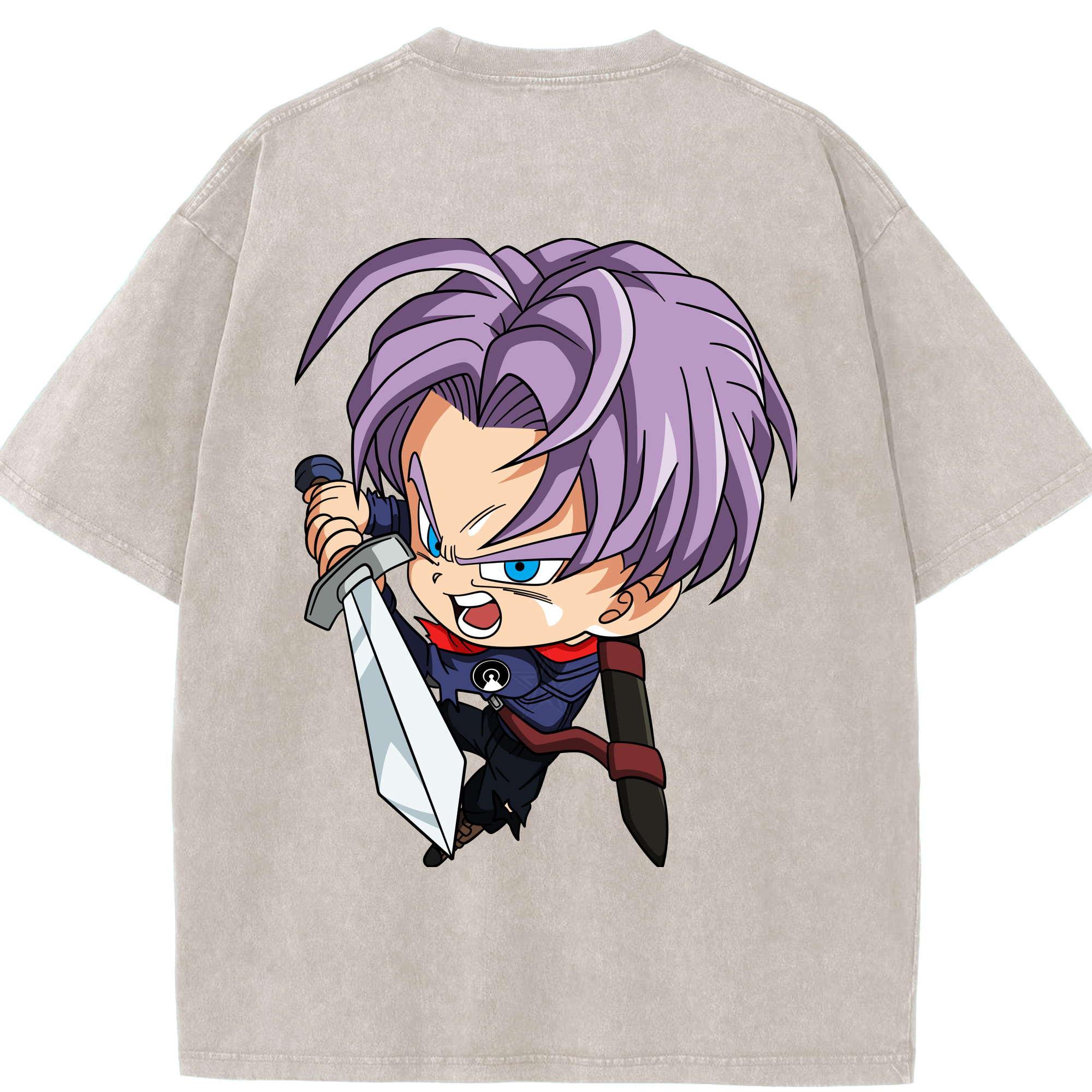 （画像用） ドラゴンボール DRAGON BALL 綿100% ヴィンテージ風 半袖Tシャツ（背面プリント）