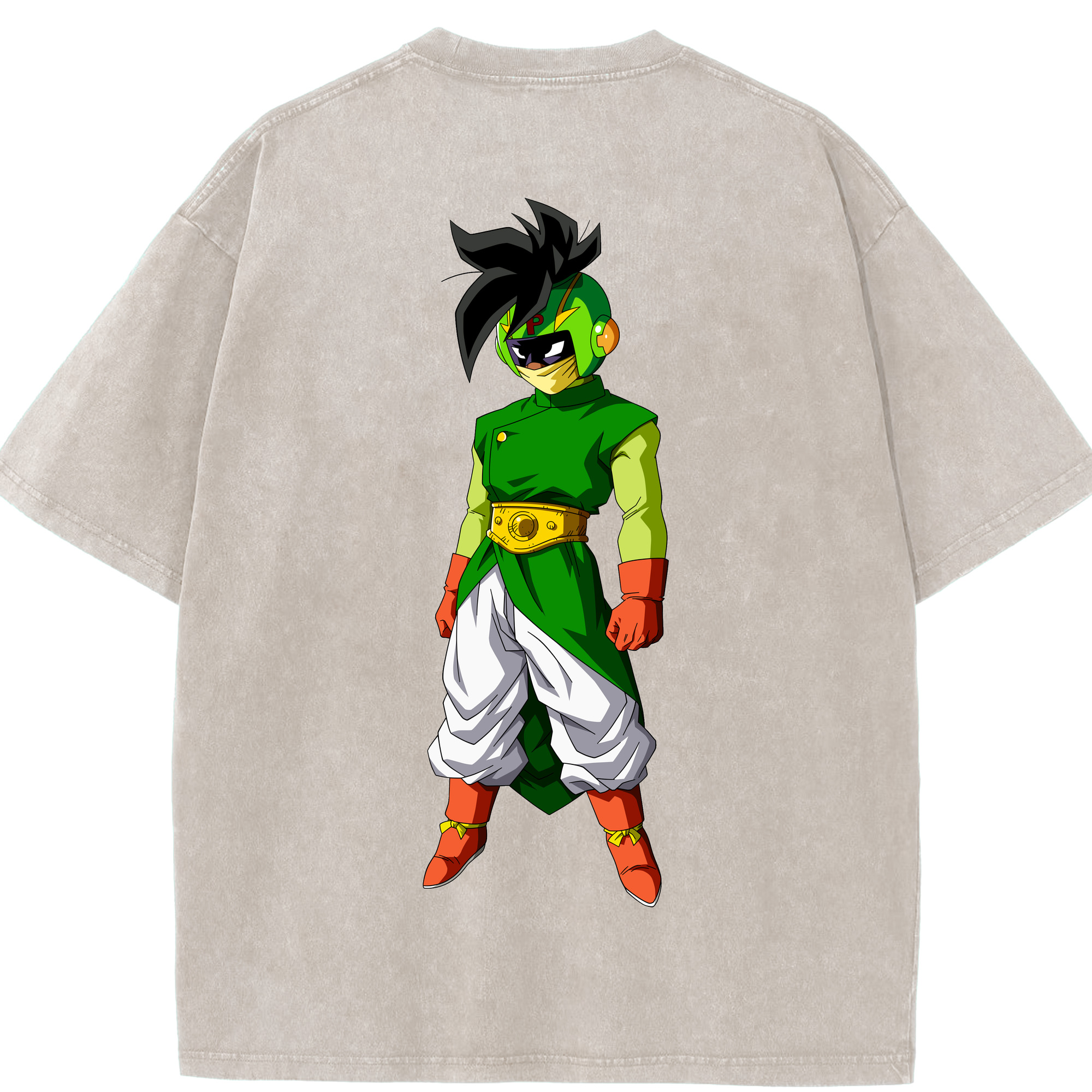 （画像用） ドラゴンボール DRAGON BALL 綿100% ヴィンテージ風 半袖Tシャツ（背面プリント）