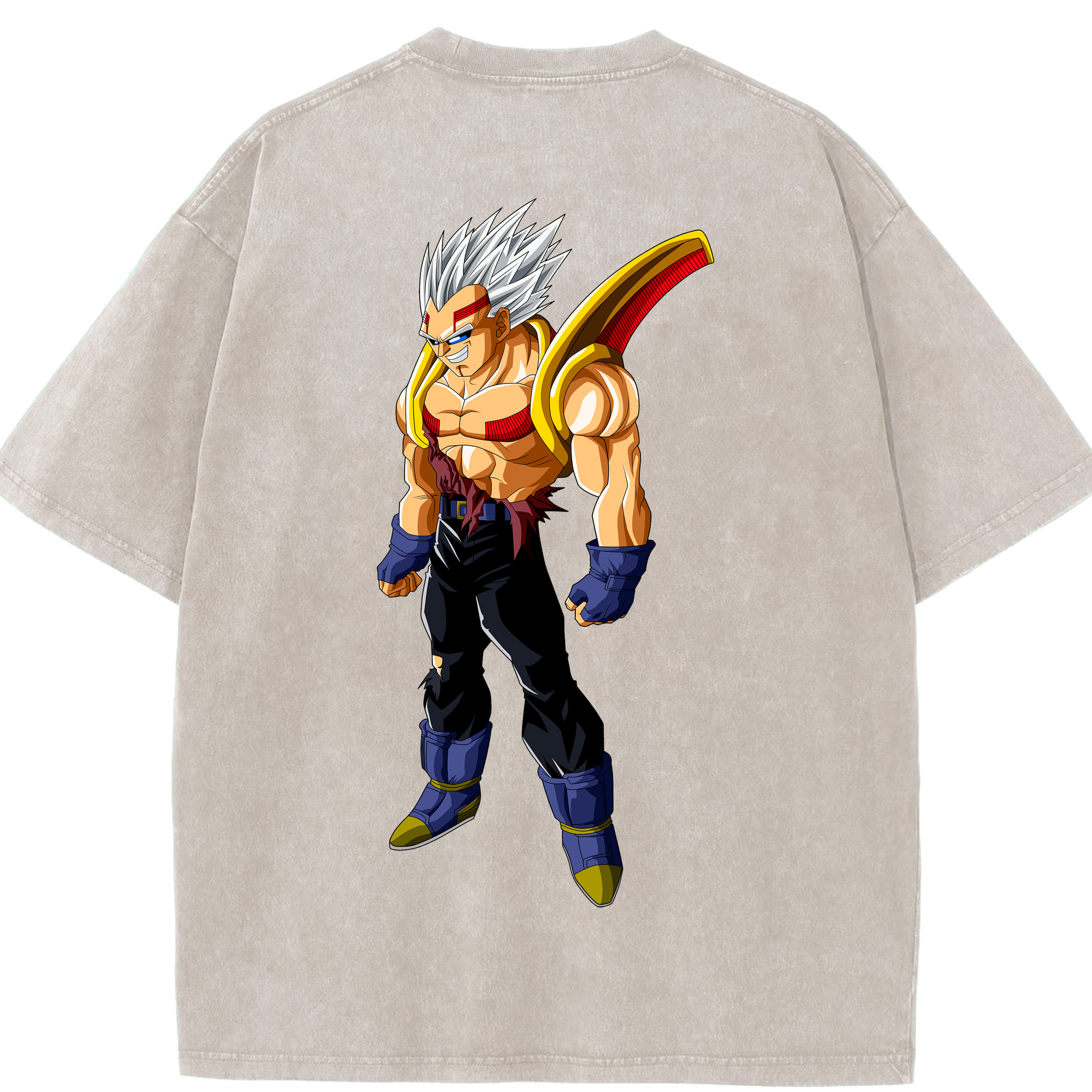 （画像用） ドラゴンボール DRAGON BALL 綿100% ヴィンテージ風 半袖Tシャツ（背面プリント）