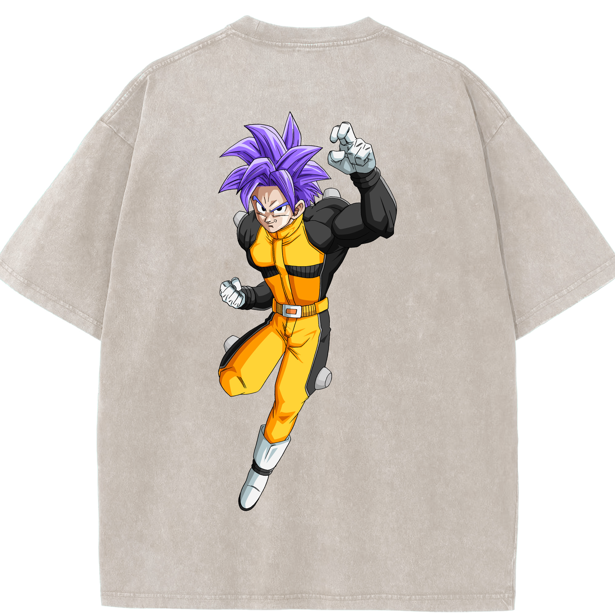 （画像用） ドラゴンボール DRAGON BALL 綿100% ヴィンテージ風 半袖Tシャツ（背面プリント）