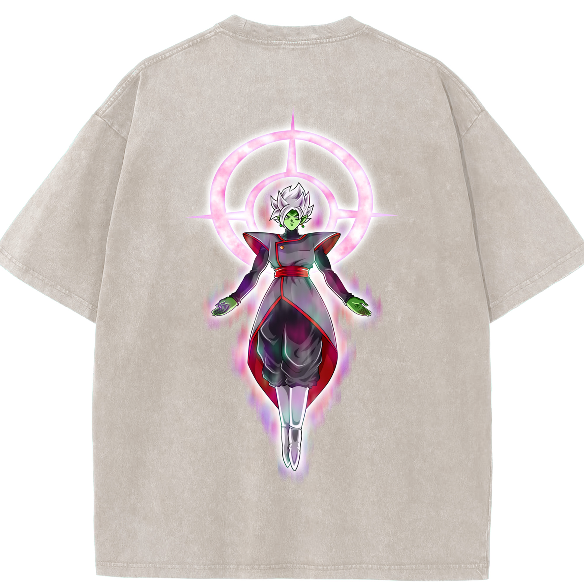 （画像用） ドラゴンボール DRAGON BALL 綿100% ヴィンテージ風 半袖Tシャツ（背面プリント）