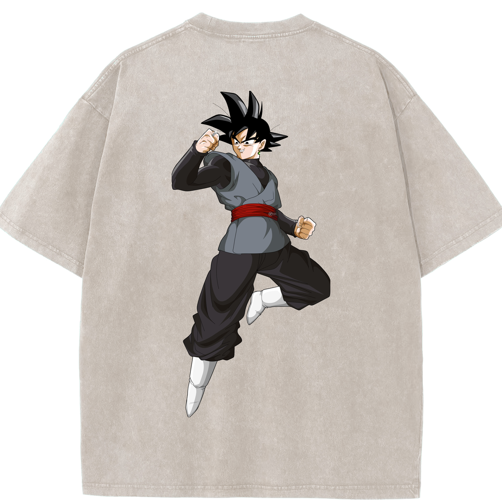 （画像用） ドラゴンボール ベジータ四世（Bejīta Yonsei）DRAGON BALL Vegeta IV 綿100% ヴィンテージ風 半袖Tシャツ（背面プリント）