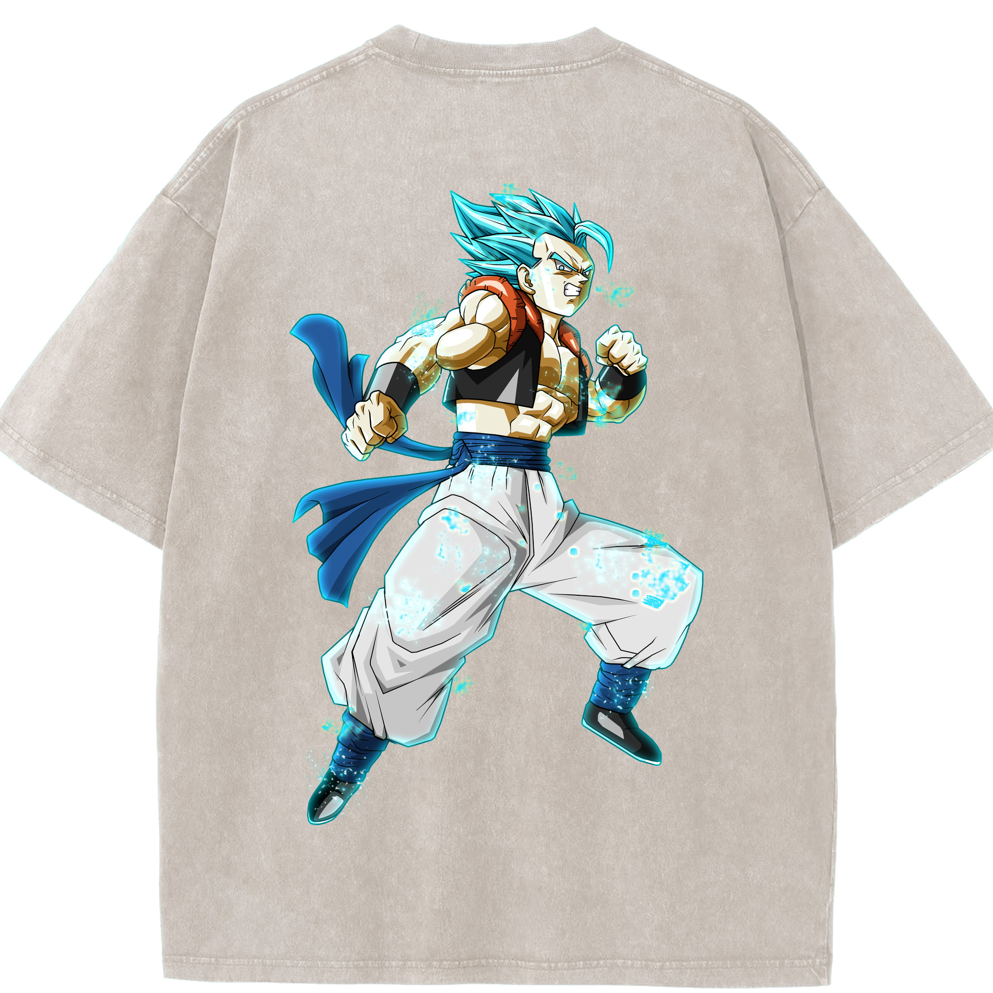 （画像用） ドラゴンボール ベジータ四世（Bejīta Yonsei）DRAGON BALL Vegeta IV 綿100% ヴィンテージ風 半袖Tシャツ（背面プリント）