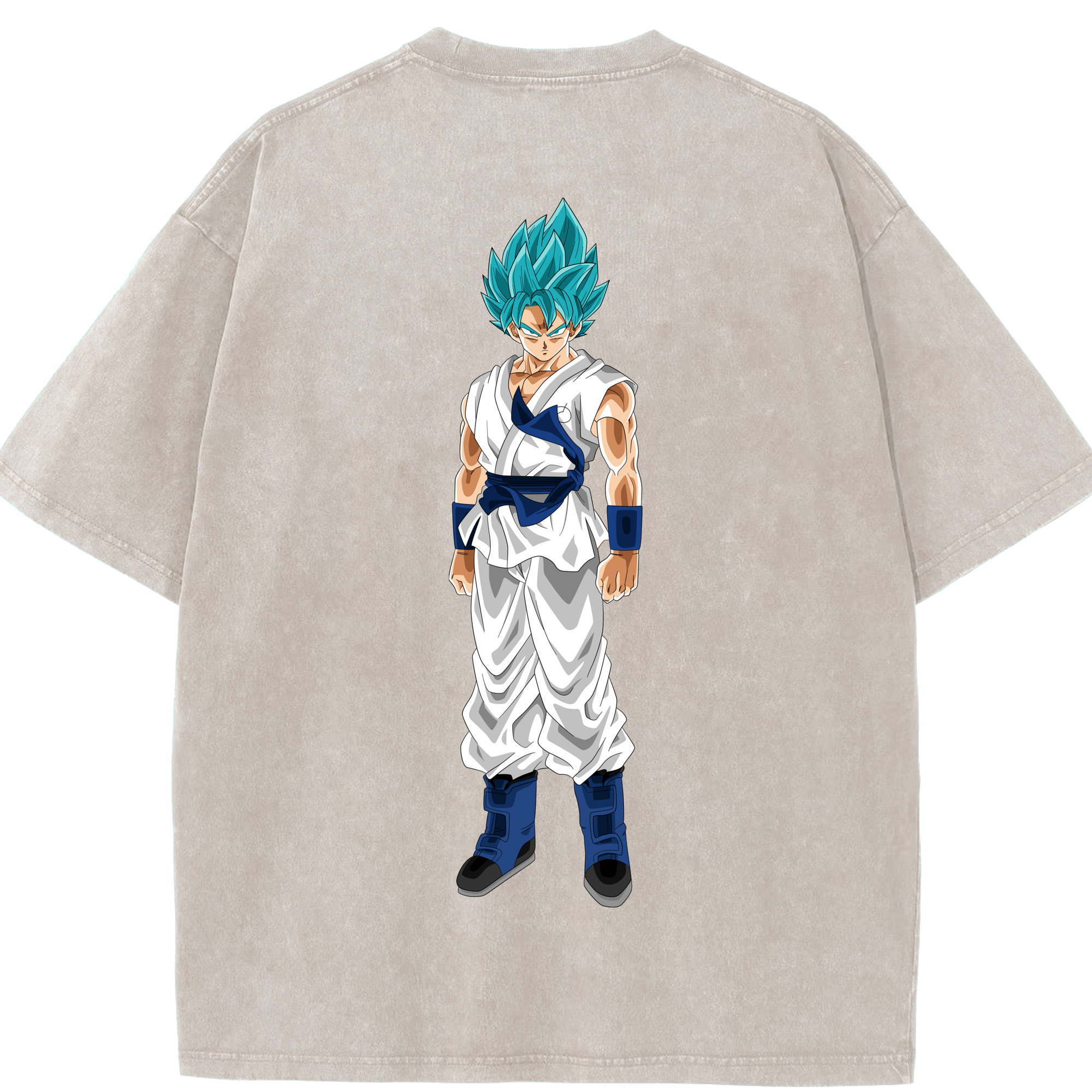 （画像用） ドラゴンボール 孫 悟飯（そんごはん）DRAGON BALL Son Gohan 綿100% ヴィンテージ風 半袖Tシャツ（背面プリント）